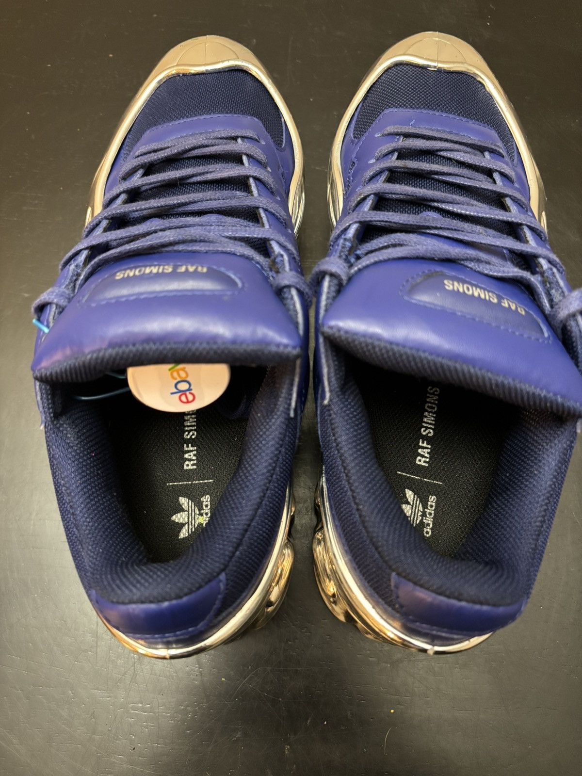Adidas × Raf Simons adidas Raf Simons Ozweego Unity Ink Silver Metallic Size US 8.5 / EU 41-42 - 7 Thumbnail