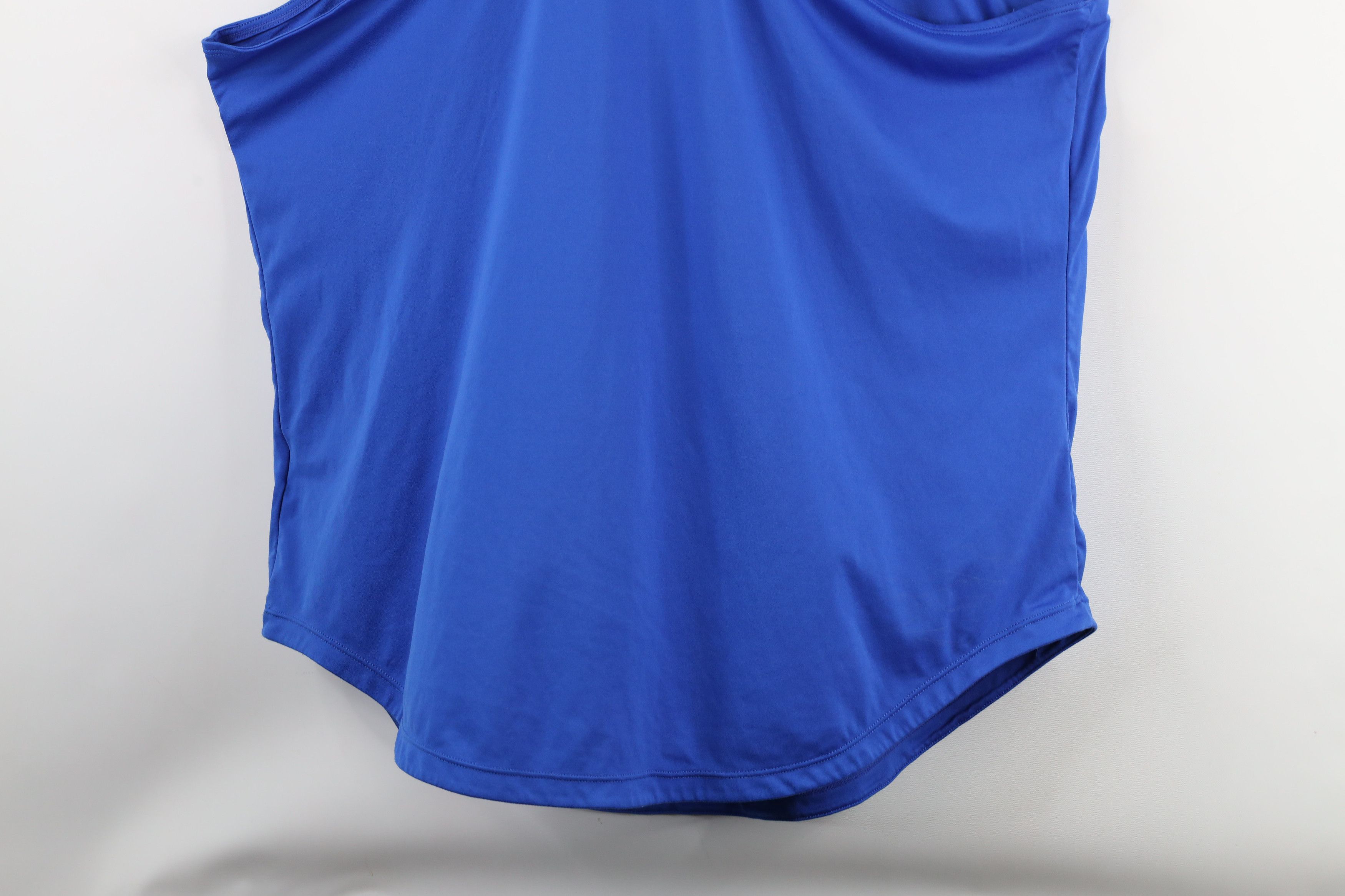 Nike × Vintage Nike Spell Out Icon Mini Swoosh Tank Top T-Shirt Royal Blue Size XXL / US 16-18 / IT 52-54 - 9 Thumbnail