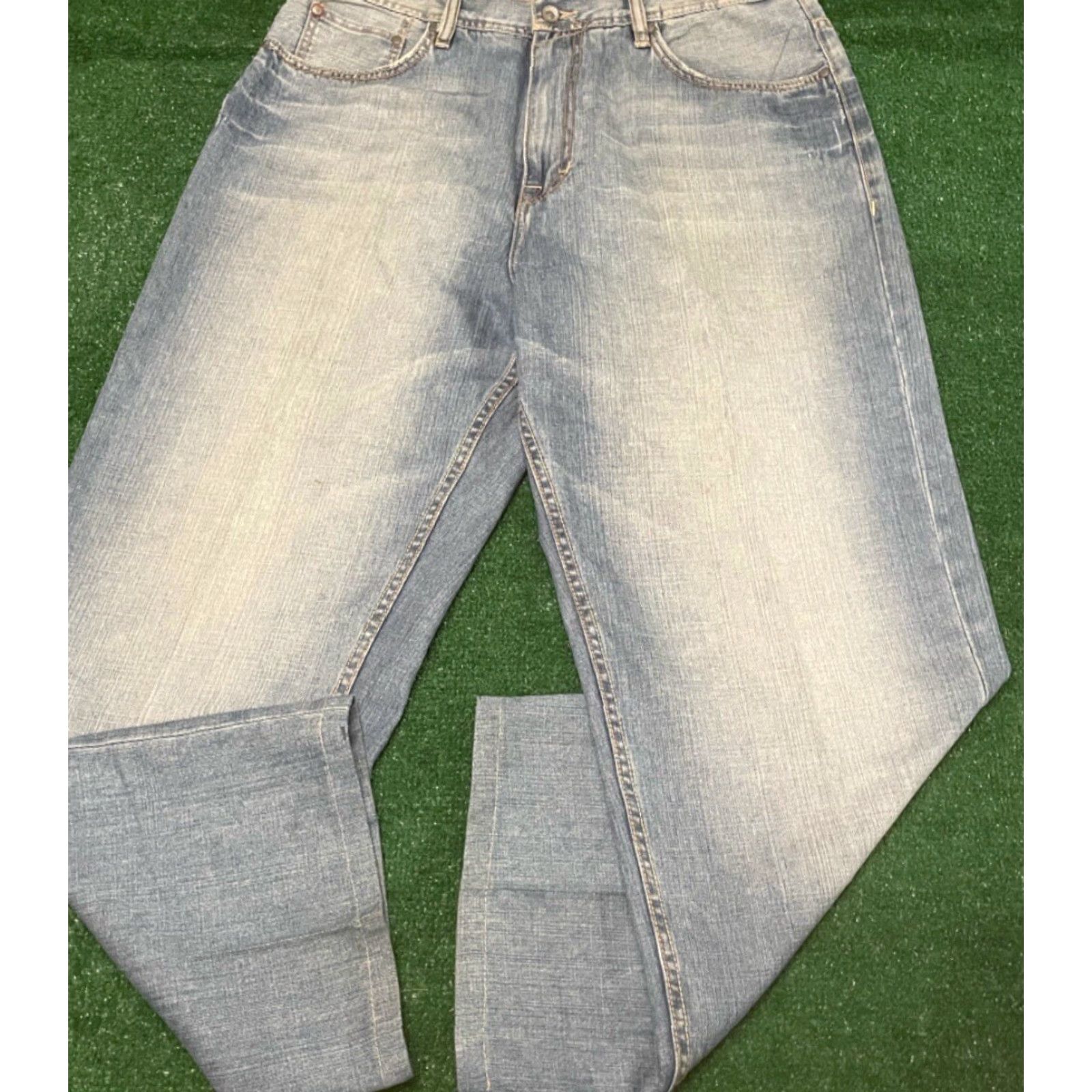 Ecko Unltd. VINTAGE Y2K Ecko Unltd Baggy Skater Grunge Jeans VTG Mens 38 Light Wash 38x32 TBD? Size US 38 / EU 54 - 3 Thumbnail