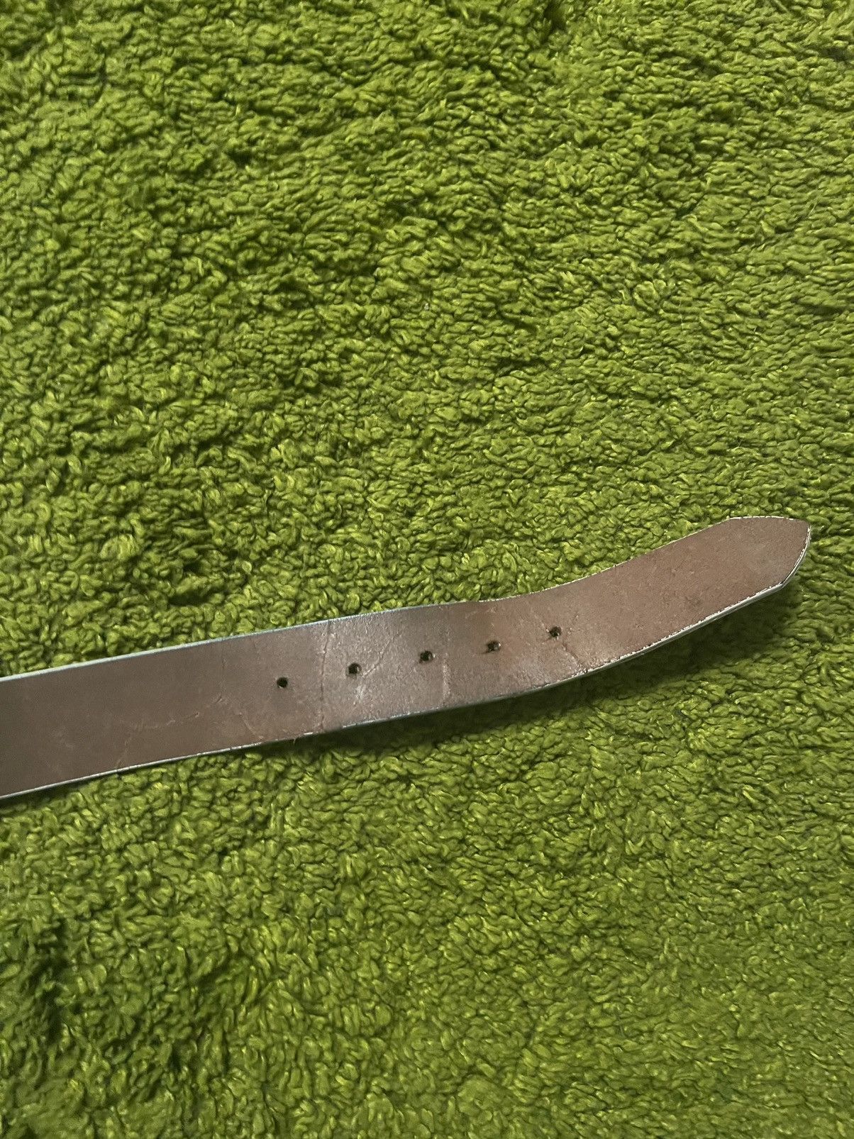 Genuine Leather × Miss Sixty × Vintage Miss Sixty 2000s vintage ostrich leather belt Size ONE SIZE - 7 Thumbnail