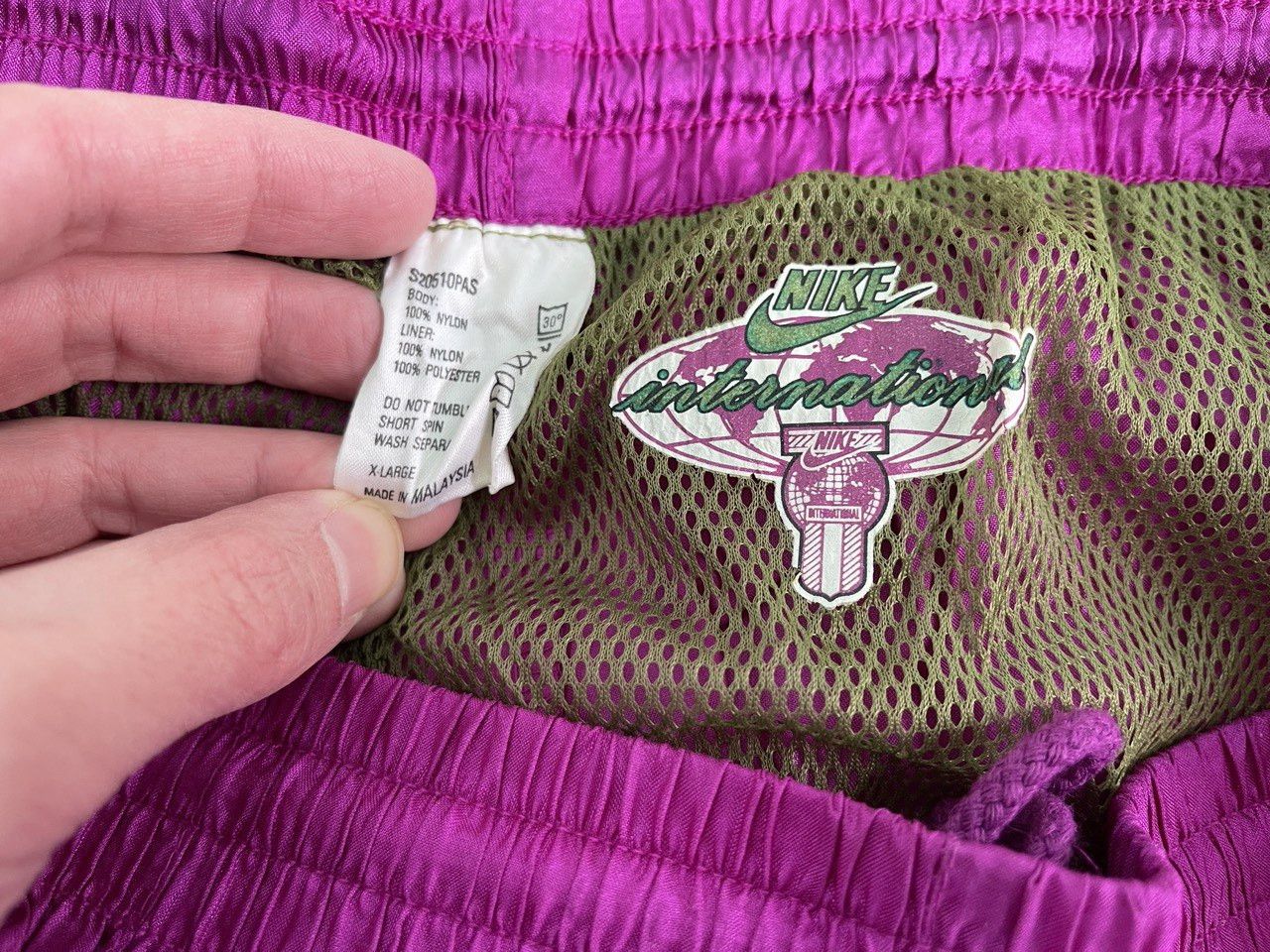 Nike Nike tracksuit, neon purple, vintage track suit, jacket L Size US L / EU 52-54 / 3 - 16 Thumbnail