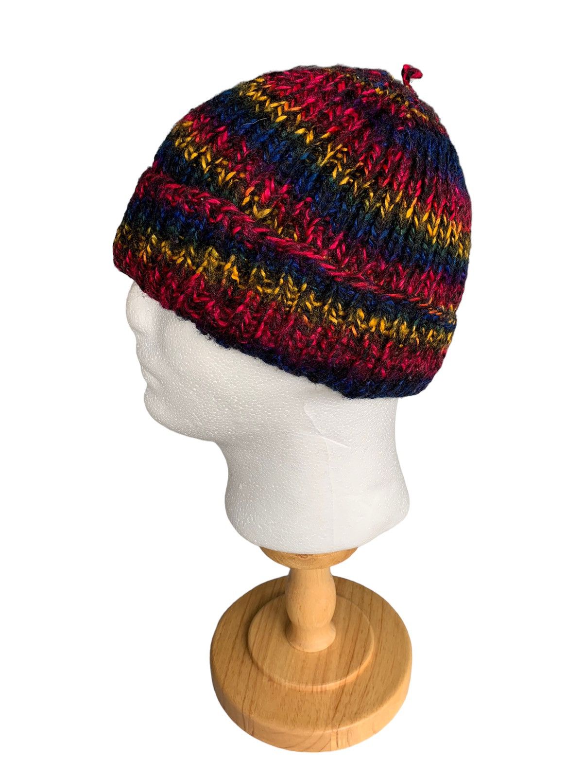 Japanese Brand × Kapital × Vintage Hippies style Multicolour Knitted Beanie Hats Size ONE SIZE - 4 Thumbnail