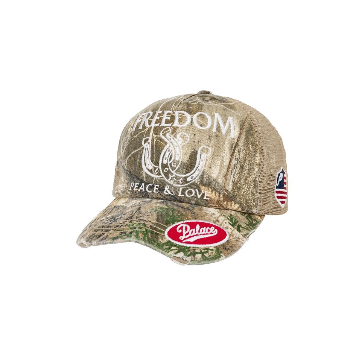 Palace Palace Freedom Distressed Trucker Hat Size ONE SIZE - 1 Thumbnail