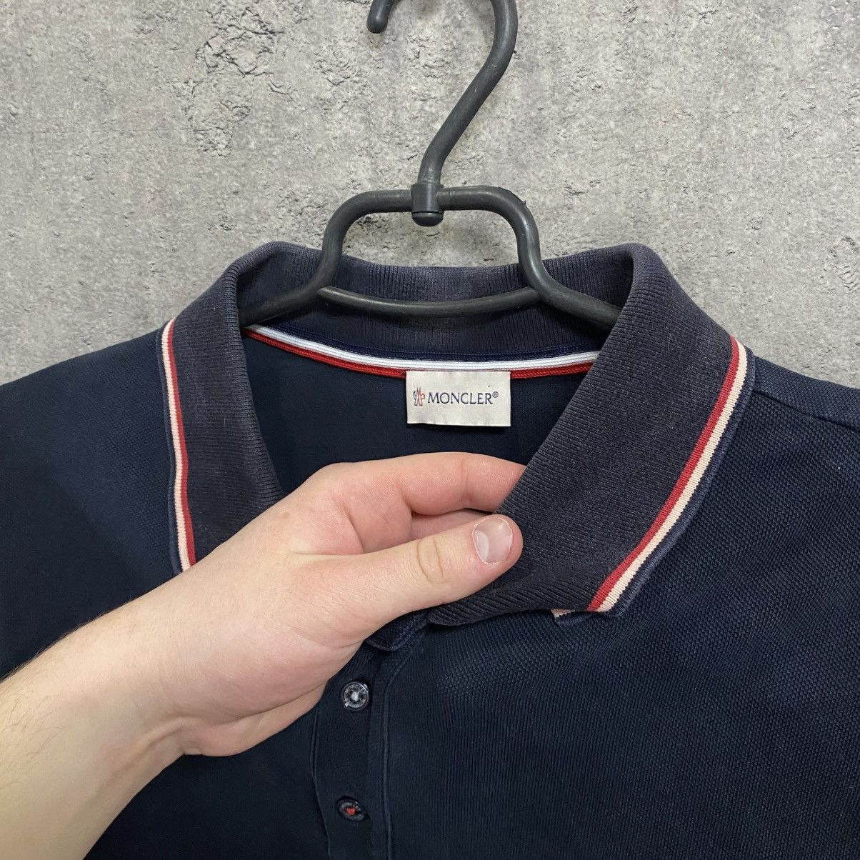 Moncler Moncler Polo Long Sleeve Luxury Size US XL / EU 56 / 4 - 8 Thumbnail