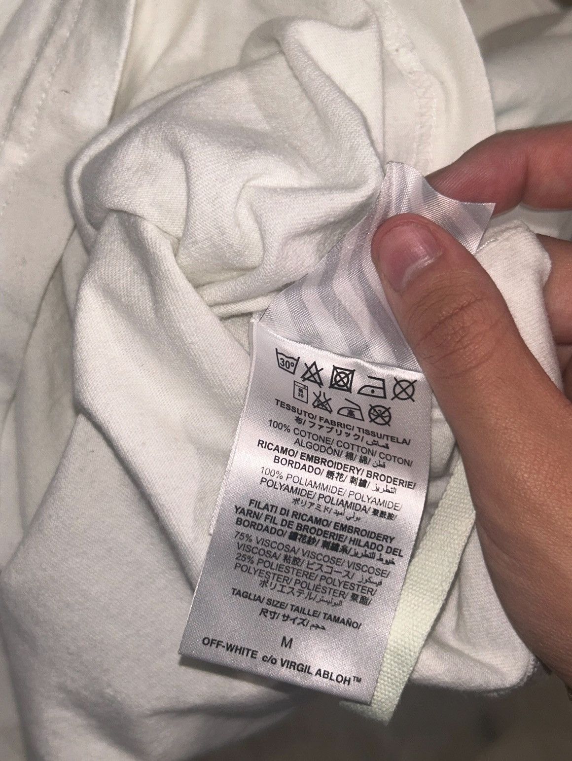 Off-White Off White Tshirt Size Medium White Size US M / EU 48-50 / 2 - 4 Thumbnail