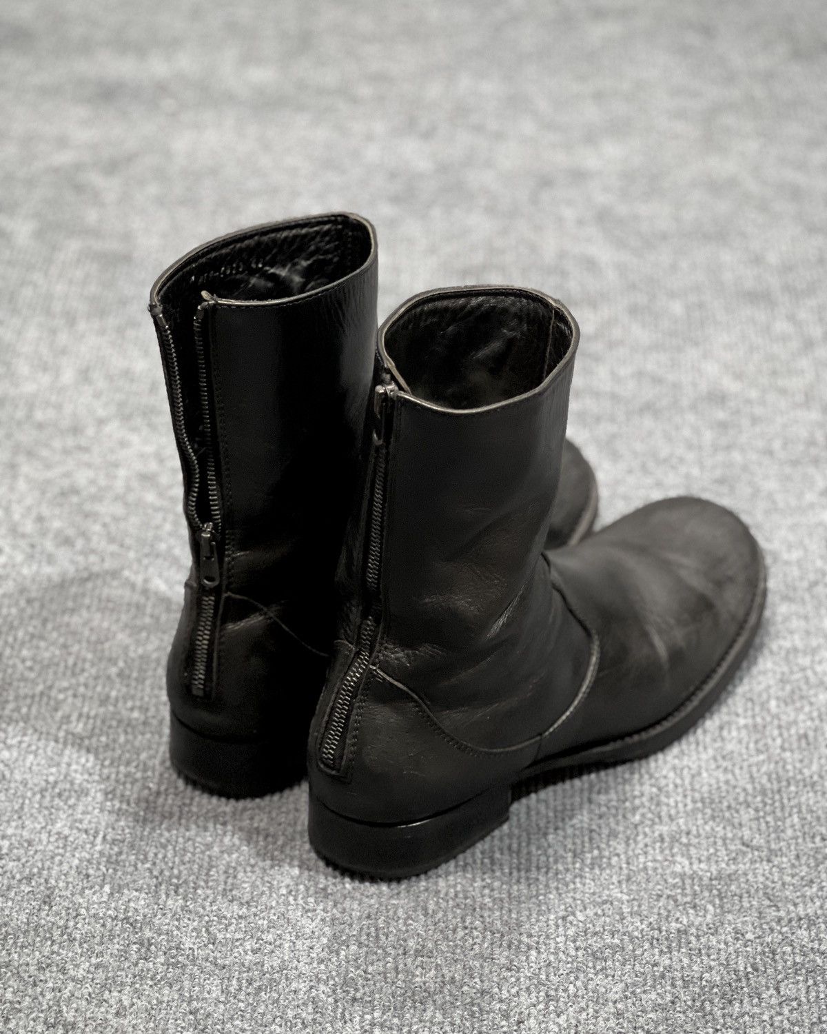 Japanese Brand Moonage Devilment Back Zip Black Boot Size US 9.5 / EU 42-43 - 6 Thumbnail