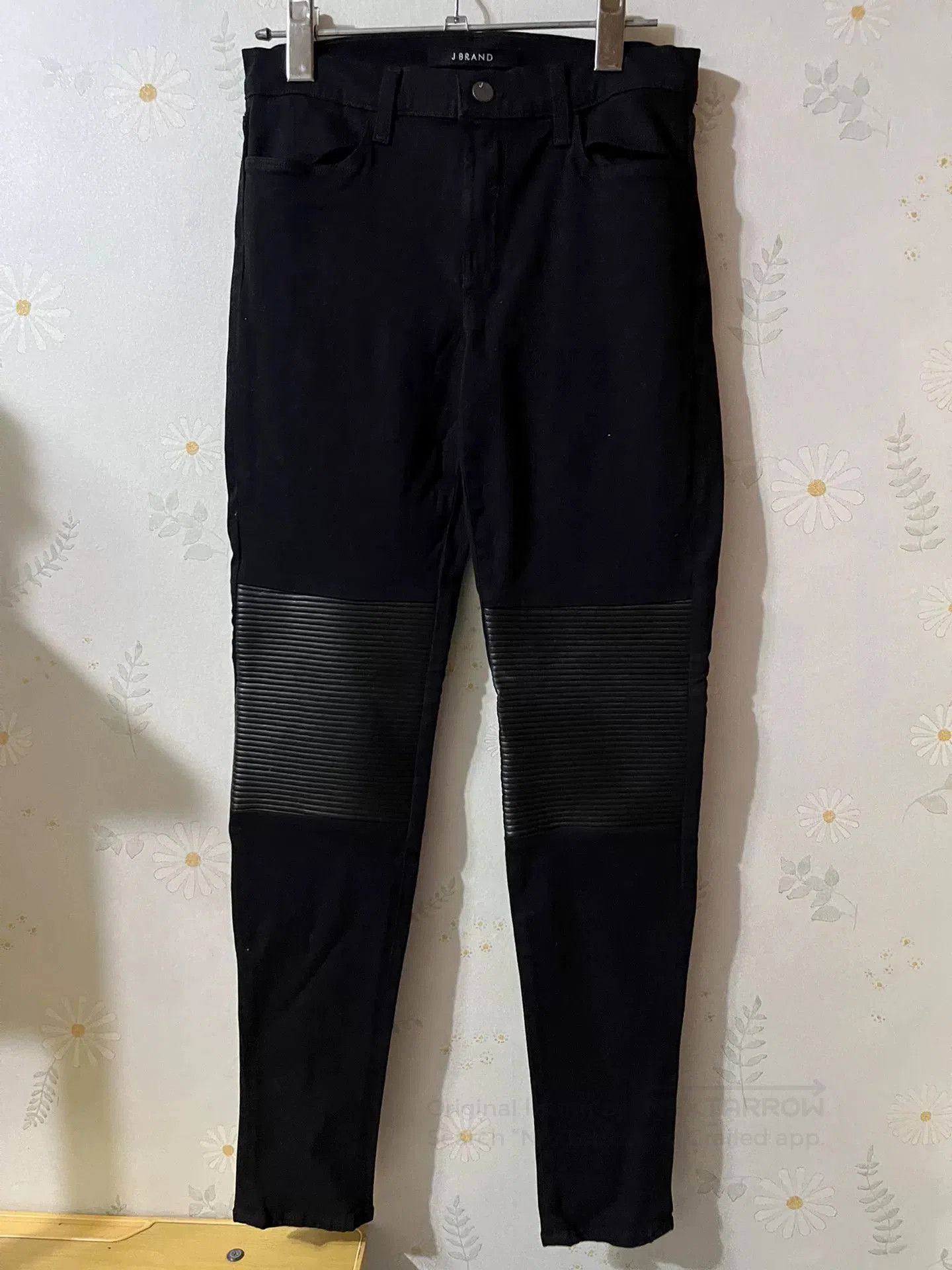 J Brand JBRAND High Elastic Slim Denim Leather Pants. Size 27" / US 4 / IT 40 - 1 Thumbnail