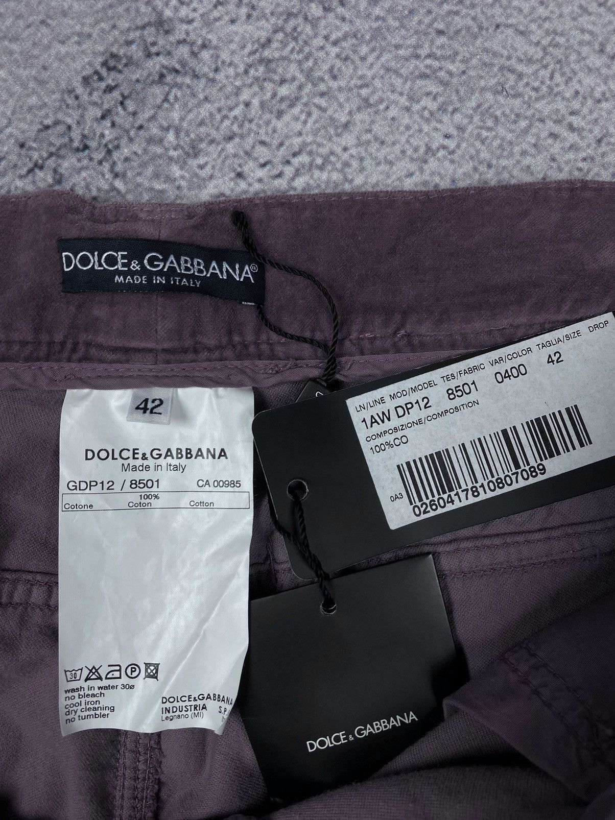 Dolce & Gabbana × Vintage Dolce Gabbana Runway 2003 Velvet Velour Bondage Womens Pants Size 28" / US 6 / IT 42 - 22 Thumbnail