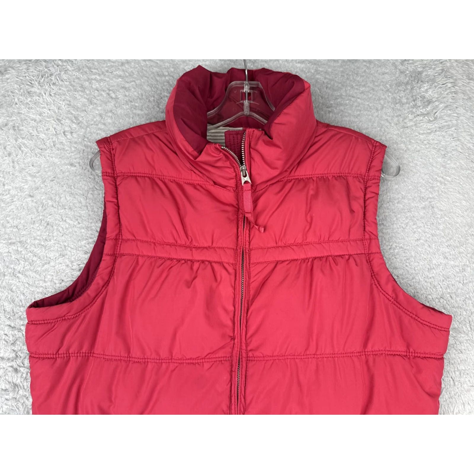 American Eagle Outfitters VEST American Eagle Outfitters Women XL Quilted Puffer Zip Front Pockets Short Sleeveless Red Magenta Cute Outdoor Winter Fall Spring Size XL / US 12-14 / IT 48-50 - 7 Thumbnail