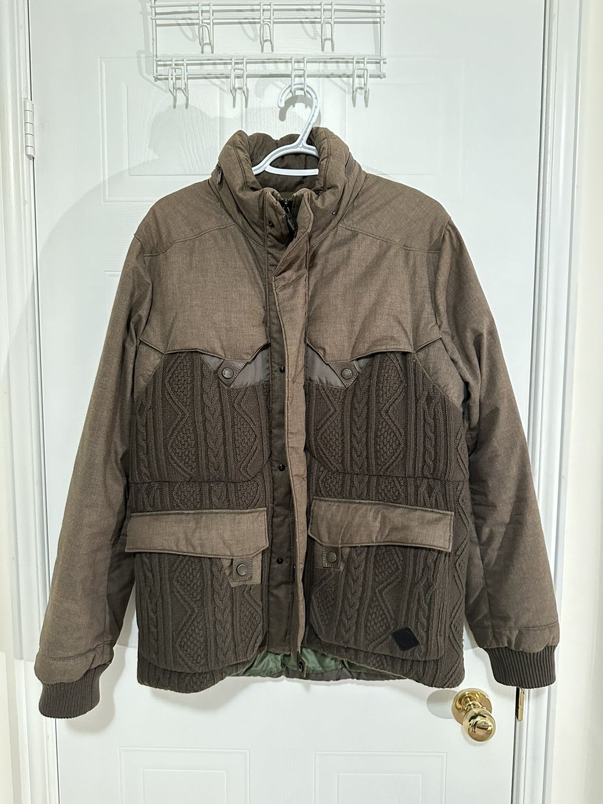 Moncler × White Mountaineering Moncler x White Mountaineering Cableknit Down Jacket Size US L / EU 52-54 / 3 - 1 Thumbnail
