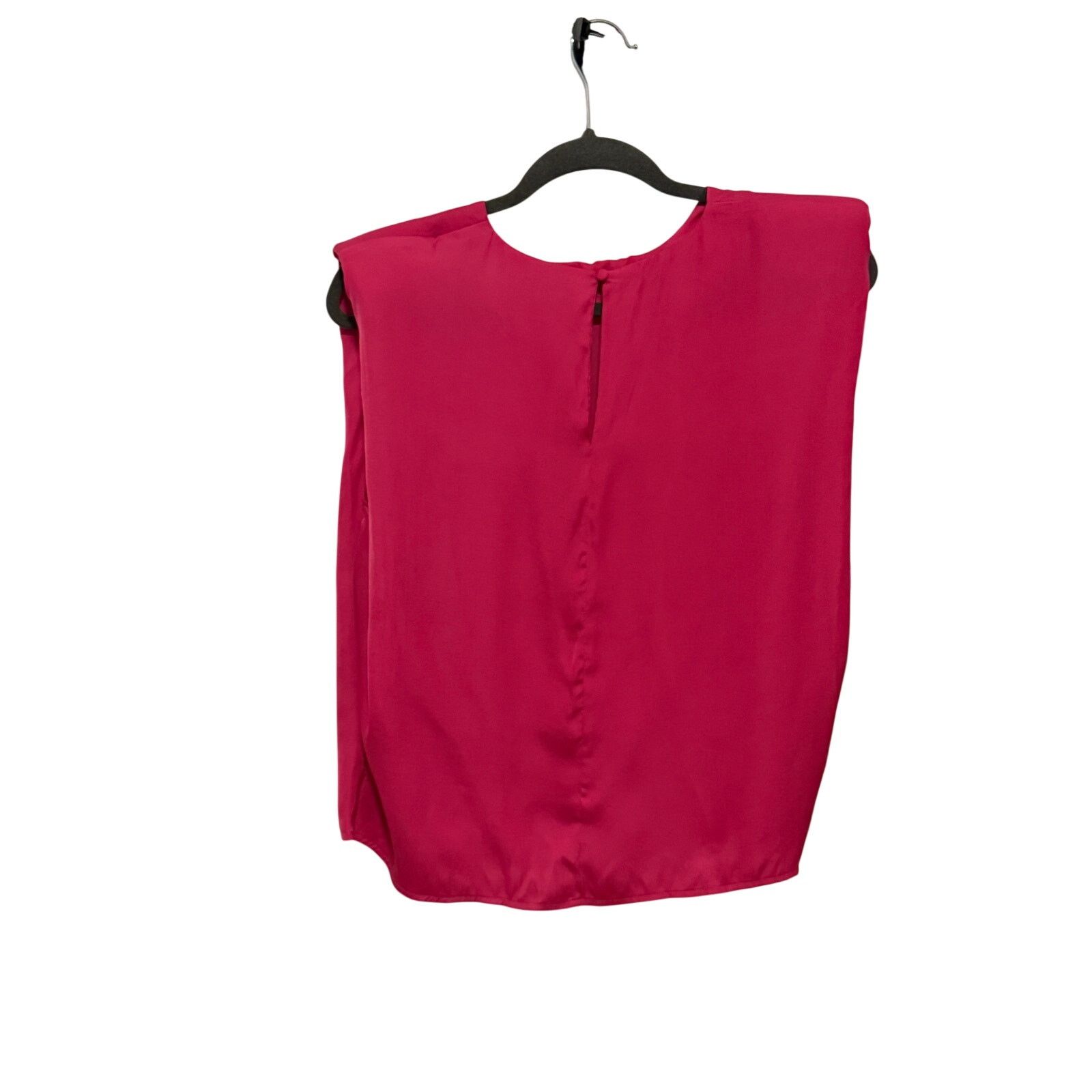 Other TCEC Fuchsia Pink Crew Neck Sleeveless Lightweight Blouse Size M / US 6-8 / IT 42-44 - 6 Thumbnail