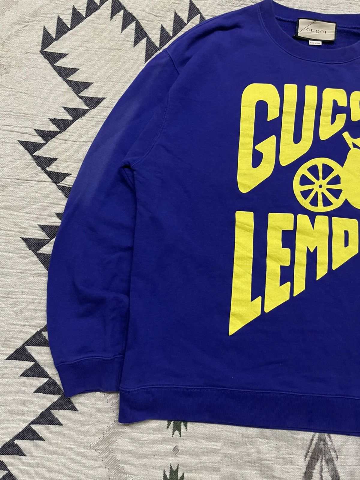 Gucci FW 21 GUCCI LEMON PRINT SUN FADED CREWNECK Size US M / EU 48-50 / 2 - 4 Thumbnail