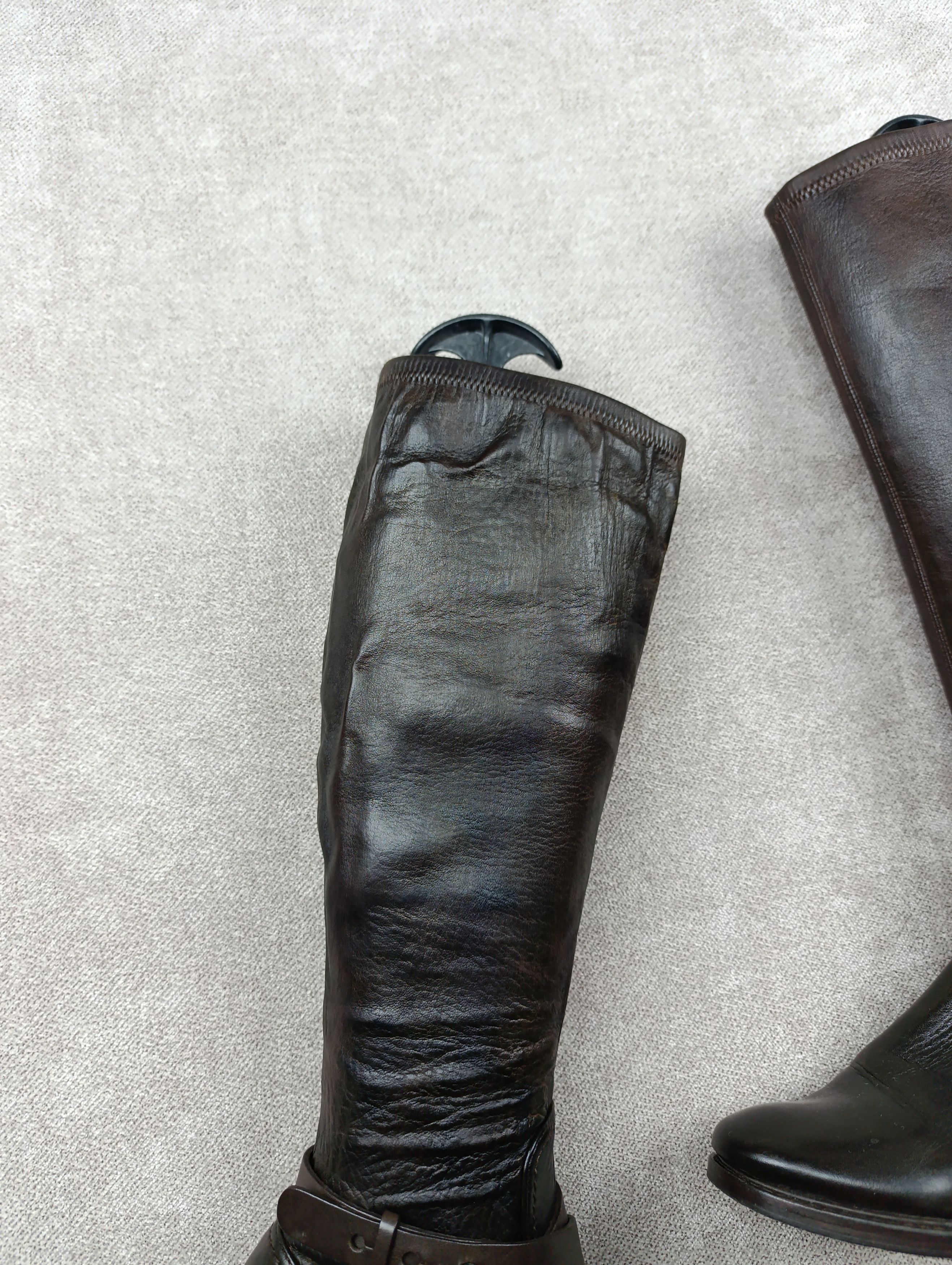 Celine CELINE KNEE-HIGH LEATHER COWBOY BOOTS SIZE 37 Size US 7 / IT 37 - 6 Thumbnail
