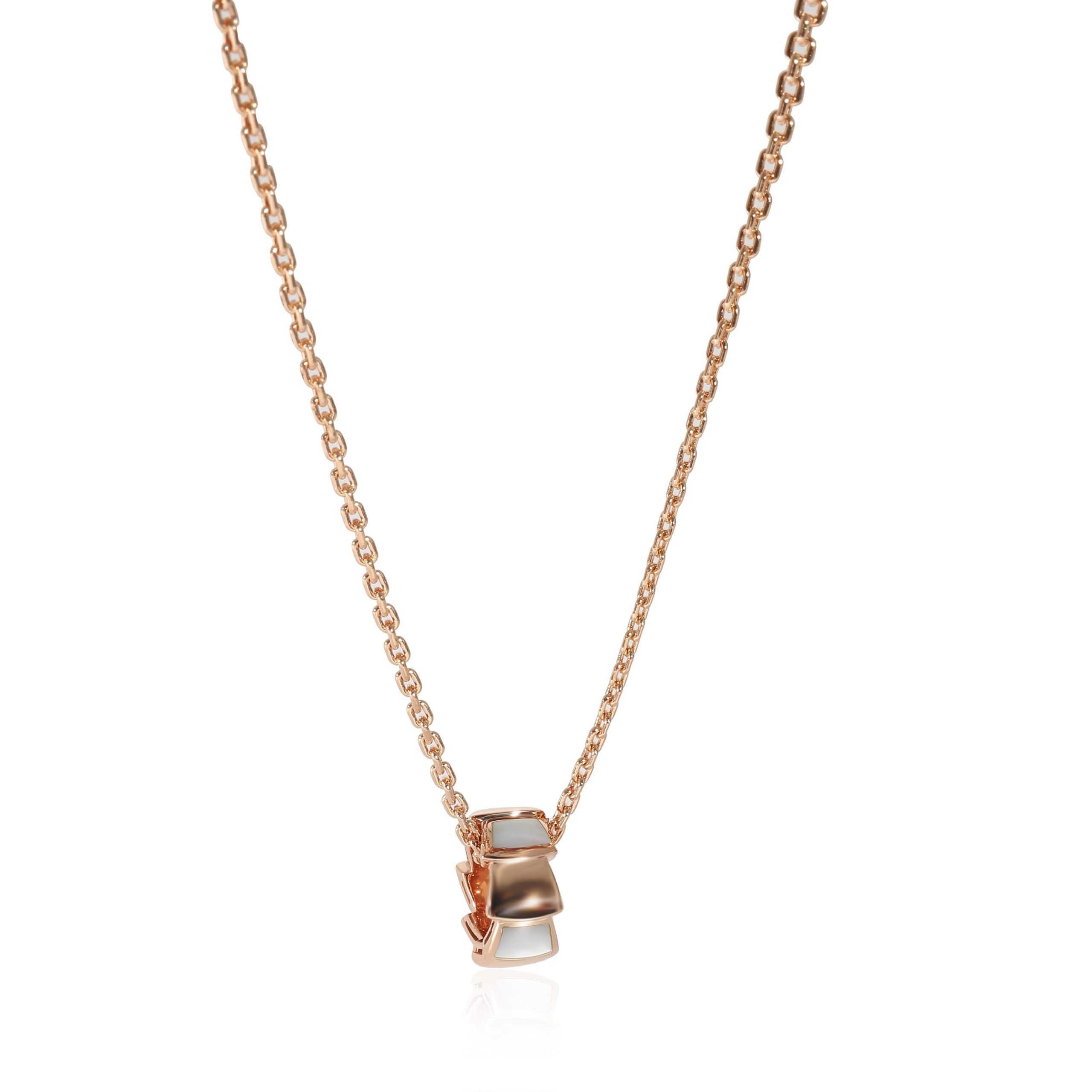 image of Bvlgari Serpenti Fashion Necklace In 18K Rose Gold, Women's