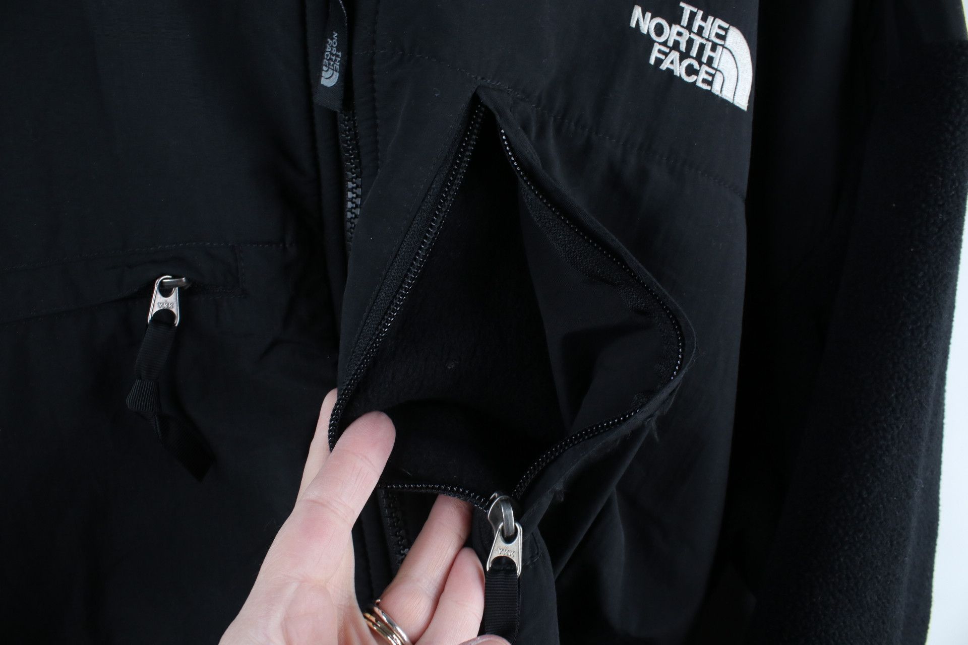 The North Face × Vintage Vintage The North Face Distressed Denali Fleece Jacket Black Size US XXL / EU 58 / 5 - 7 Thumbnail