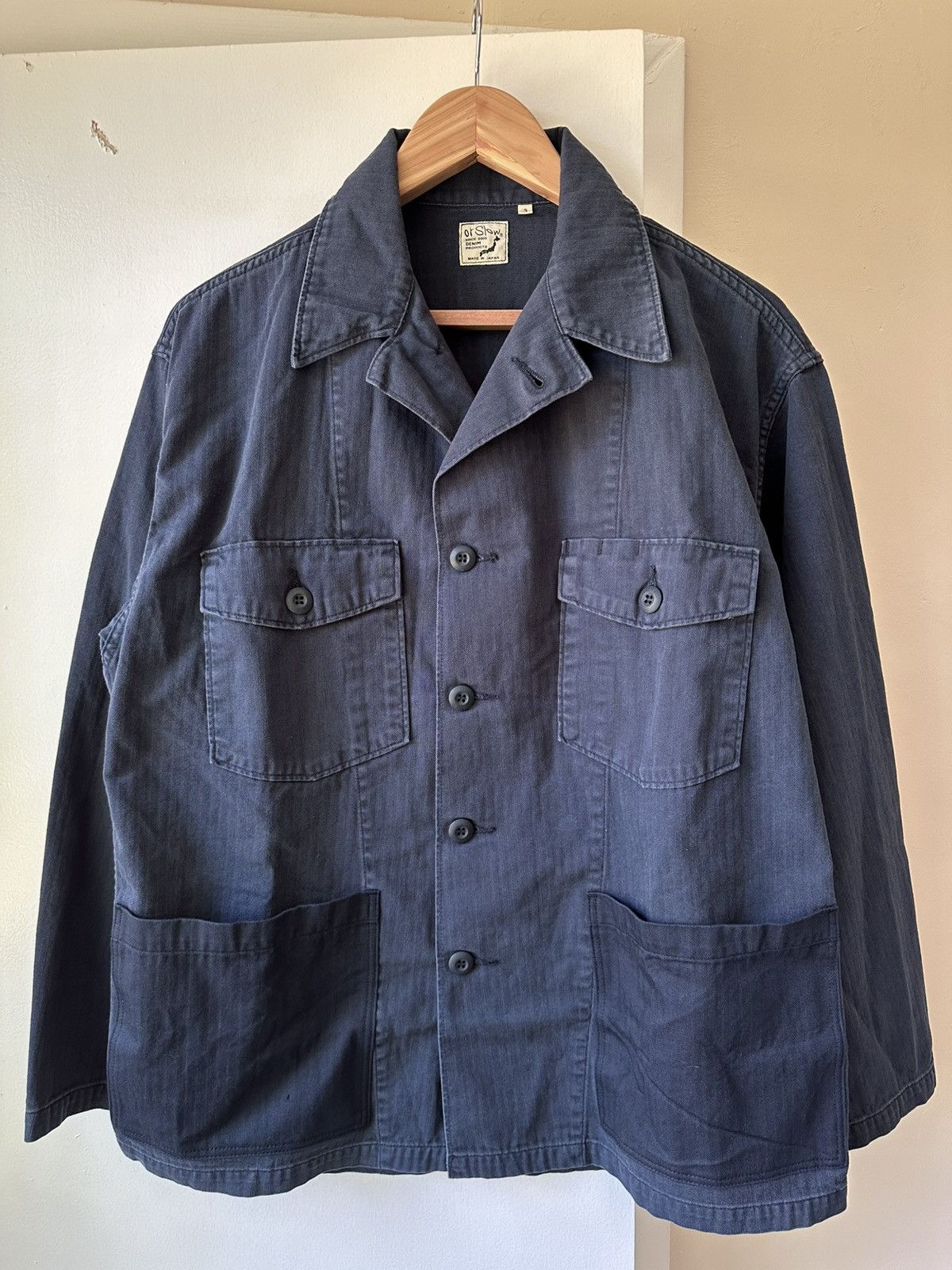 Orslow 4 Pocket U.S. Army Shirt Jacket - HBT Navy - Size 3 | Grailed