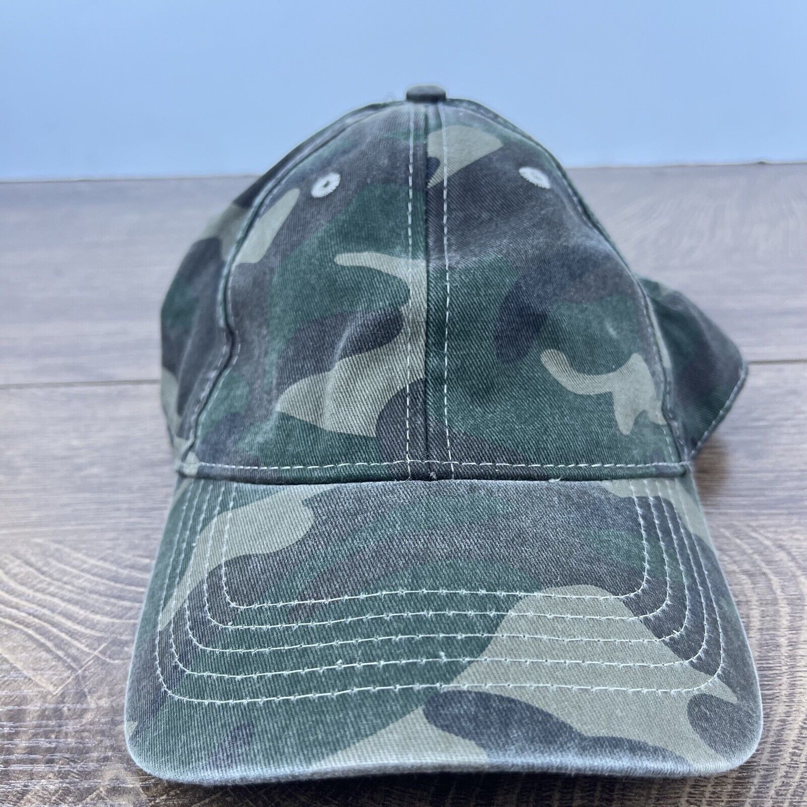 Other Camoflauge Baseball Hat Camo Green Hat Adjustable Hat Camo A Size ONE SIZE - 2 Thumbnail