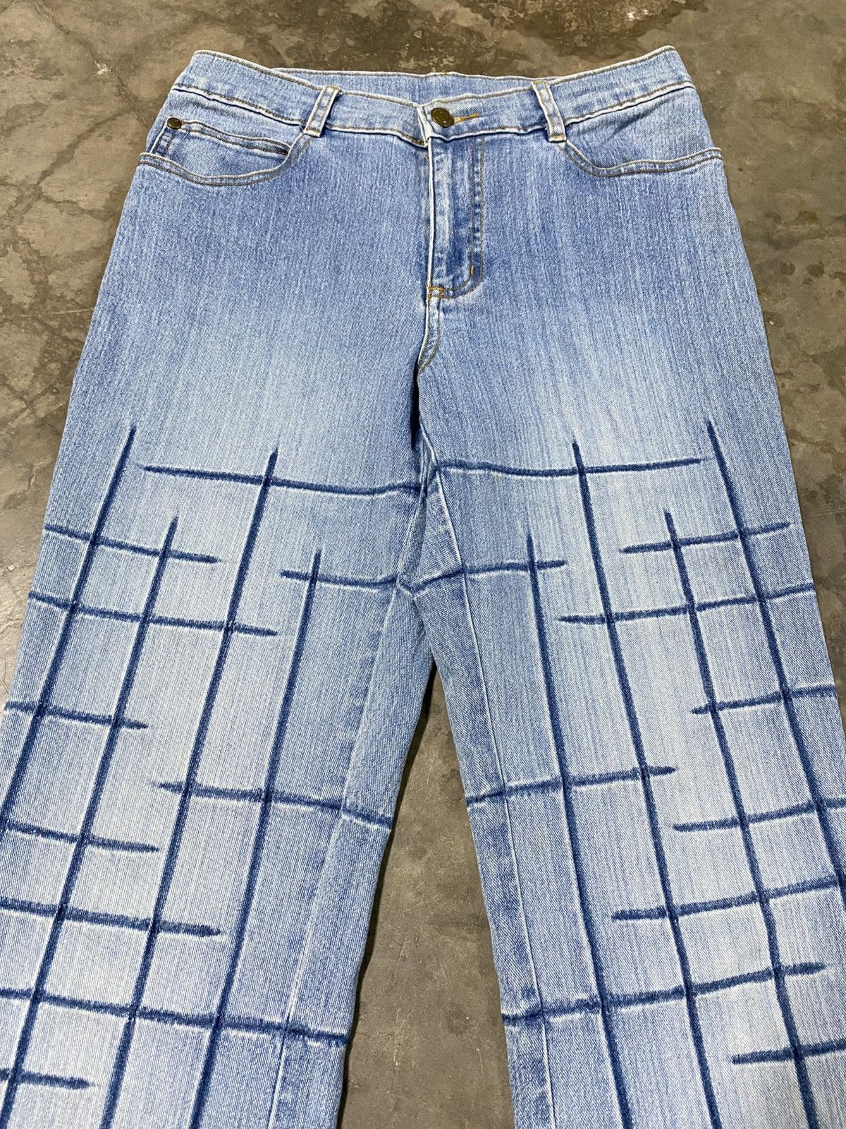 Hysteric Glamour × If Six Was Nine × Le Grande Bleu (L.G.B.) Flare Jeans Japan Unknown Vintage Denim p185 Size US 28 / EU 44 - 8 Thumbnail