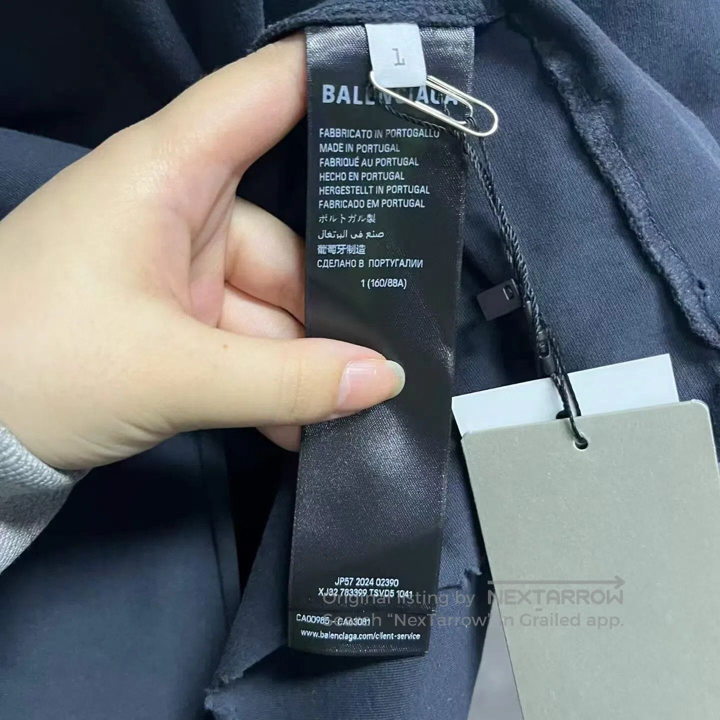 Balenciaga Balenciaga Logo-print retro plain-knit short-sleeve T-shir Size US XS / EU 42 / 0 - 3 Thumbnail