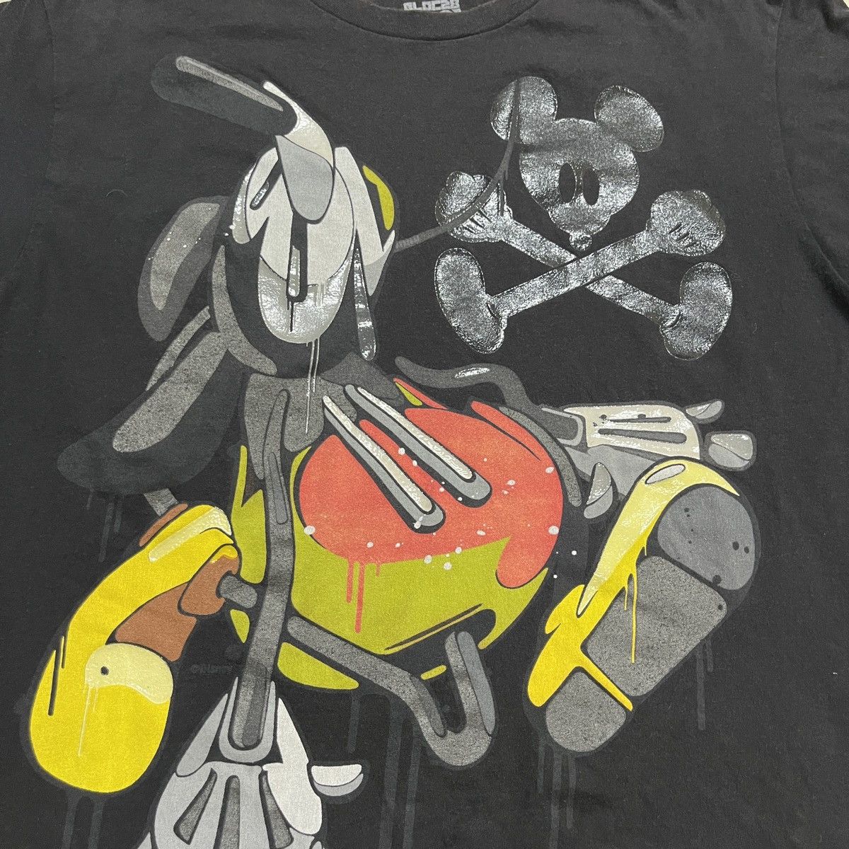 Disney × Mickey Mouse × Vintage Bloc28 X Mickey Mouse Acid Drip/Abstract T Shirt Size US S / EU 44-46 / 1 - 3 Thumbnail