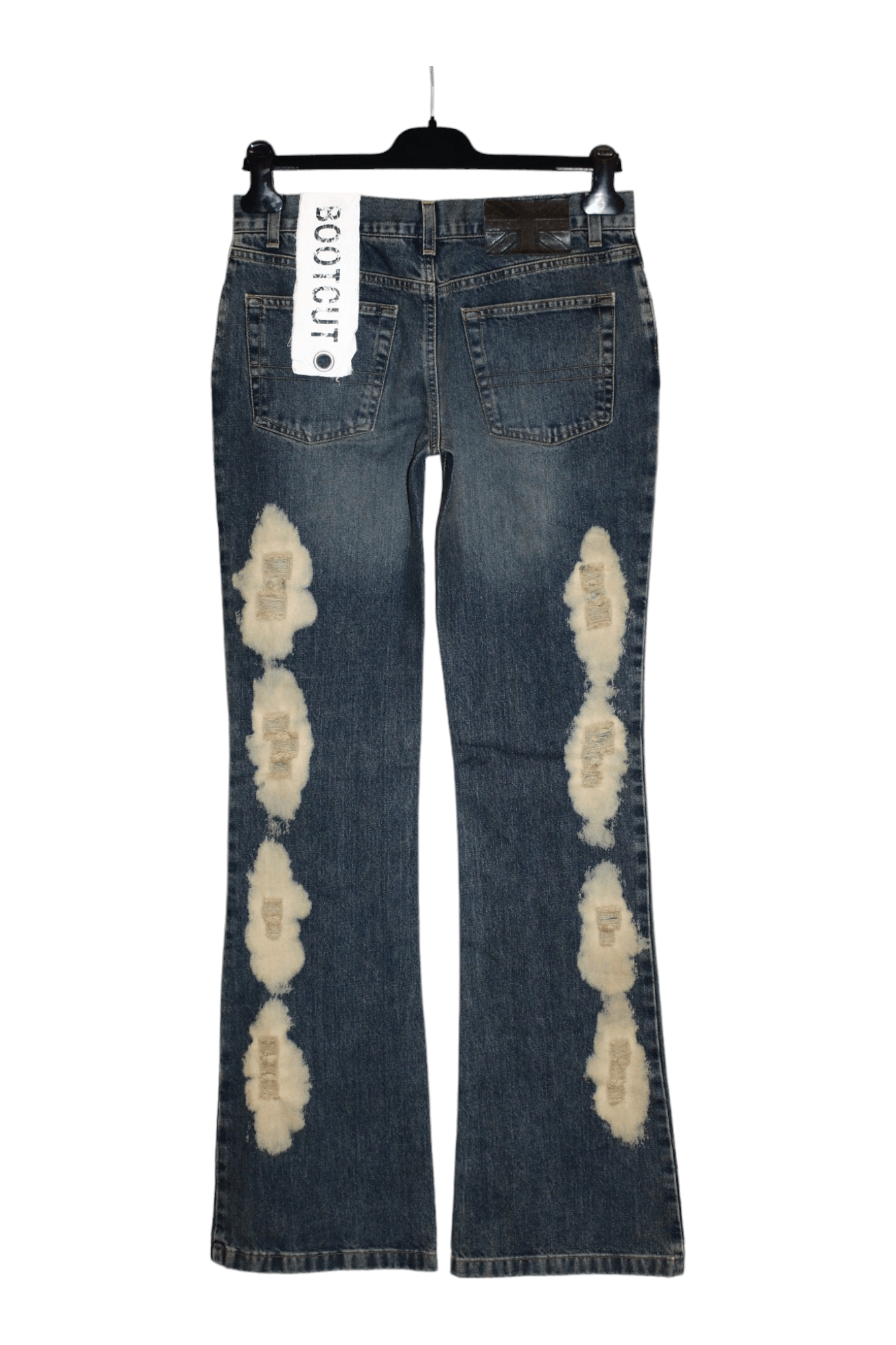 John Richmond Richmond Denim Bootcut Distressed Stonewashed Blue Jeans Size US 30 / EU 46 - 2 Thumbnail