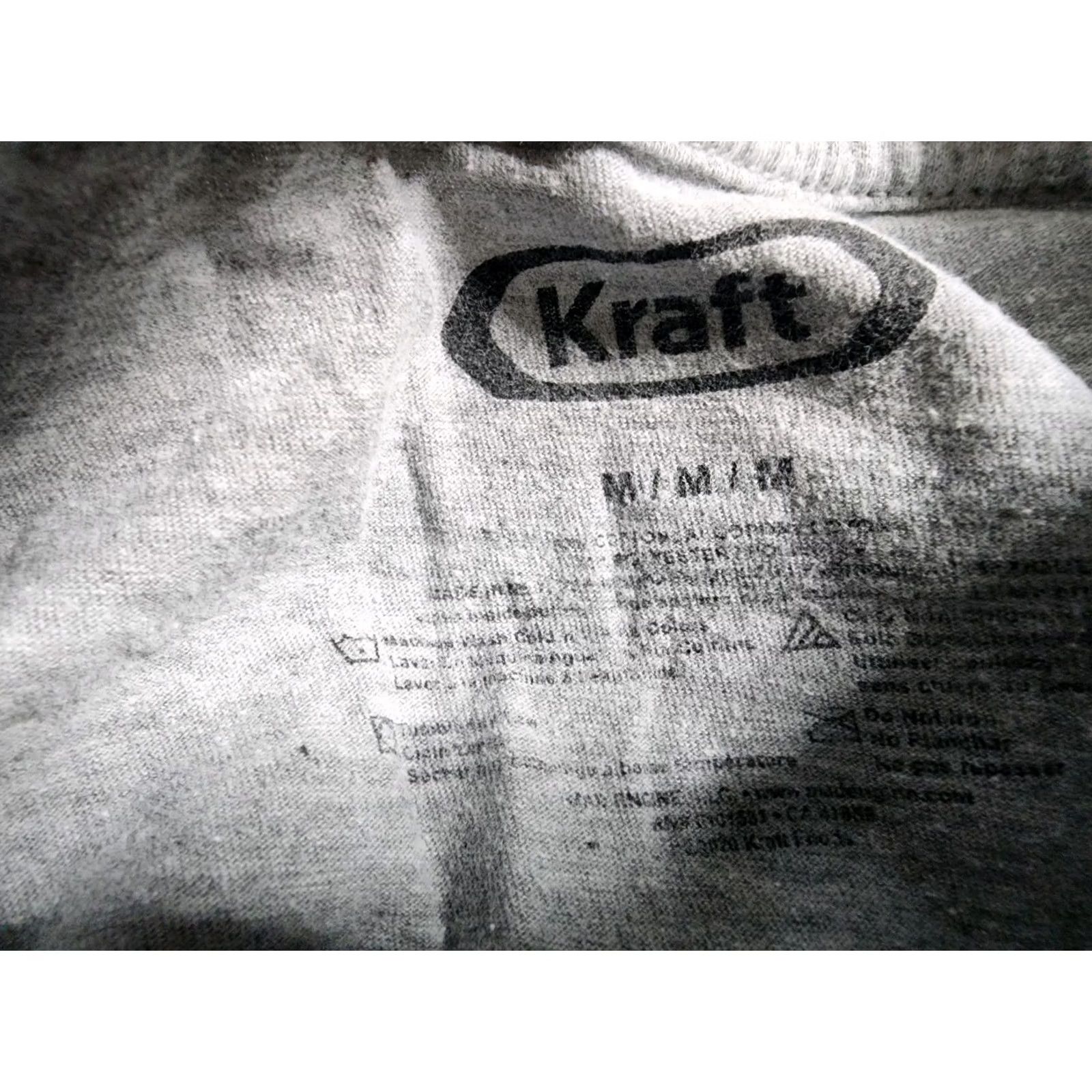 Vintage Kraft Mens M T-Shirt Short Sleeve Crew Neck Gray Cotton Graphic Print 90s Vintage? Size US M / EU 48-50 / 2 - 5 Thumbnail