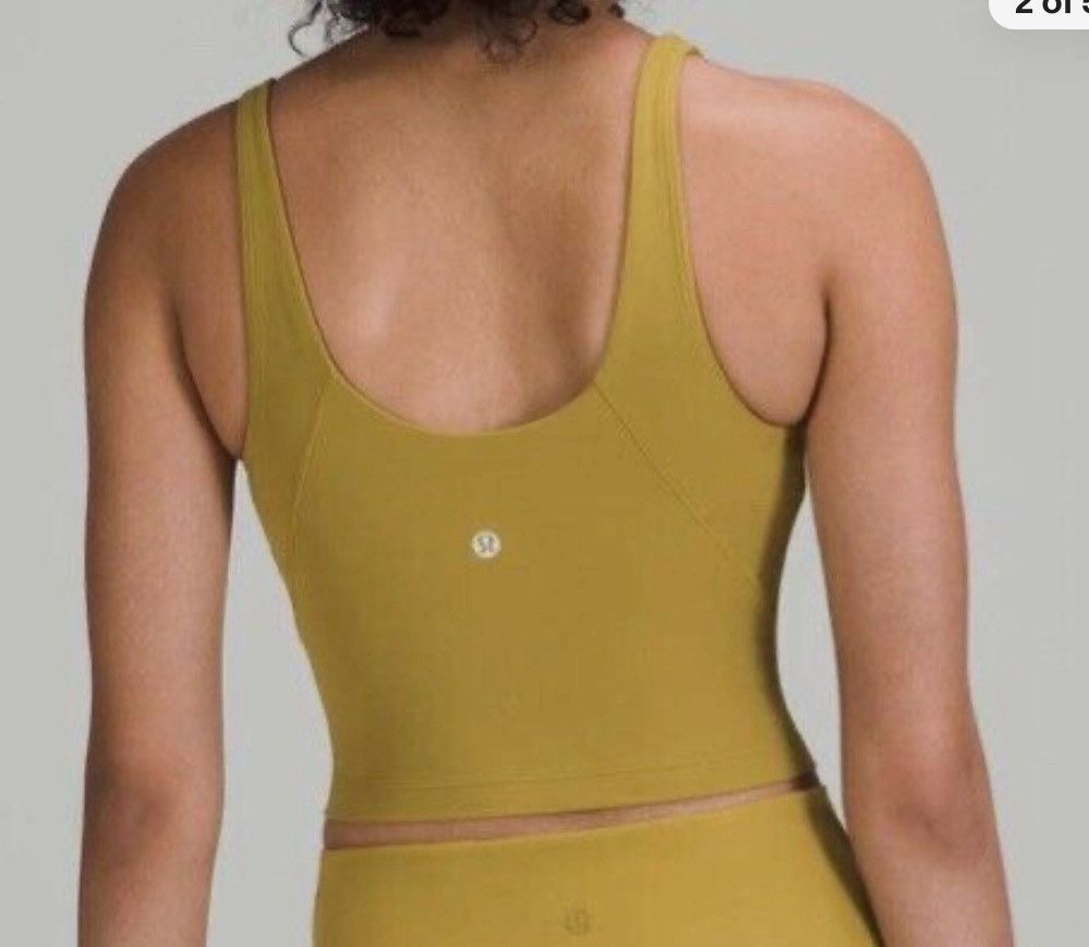 Lululemon Align Cropped Nulu Tank in Auric Gold Size 4