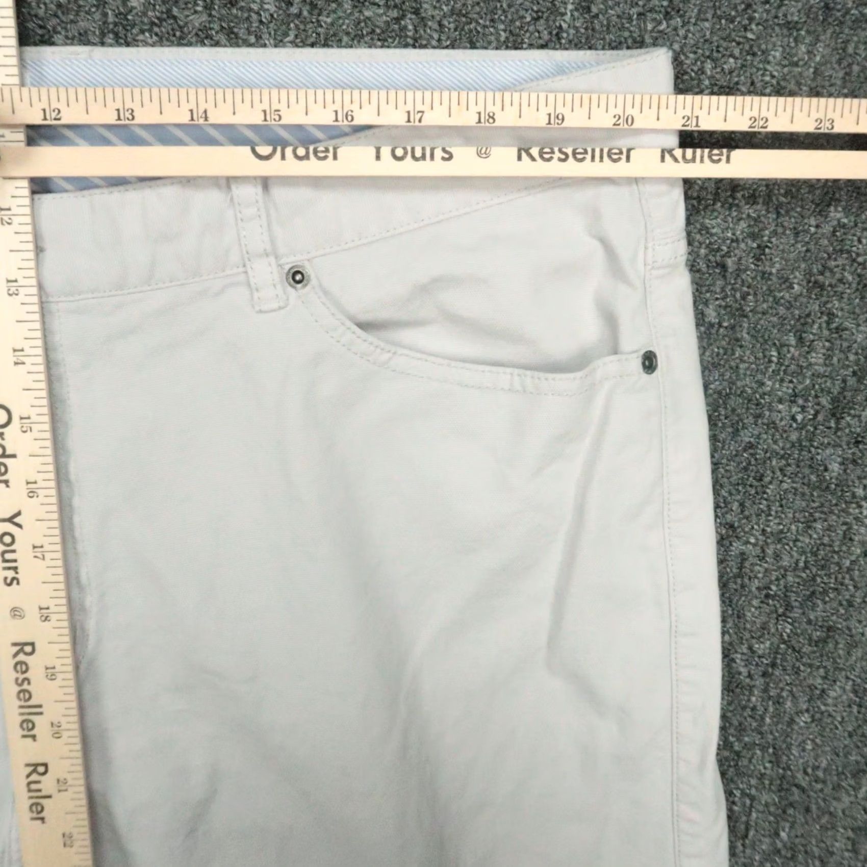 Peter Millar Peter Millar Pants Men 42x28 Gray Vintage Cavas 5 Pocket Chino Trouser Size US 42 / EU 58 - 7 Thumbnail