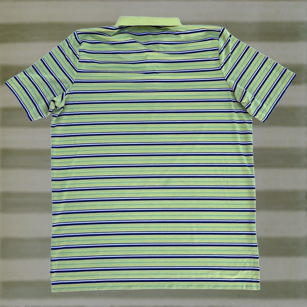 Ralph Lauren Ralph Lauren RLX Polo Shirt Stripes Sz L Men’s Polo Shirt Color Green Size US L / EU 52-54 / 3 - 1 Thumbnail