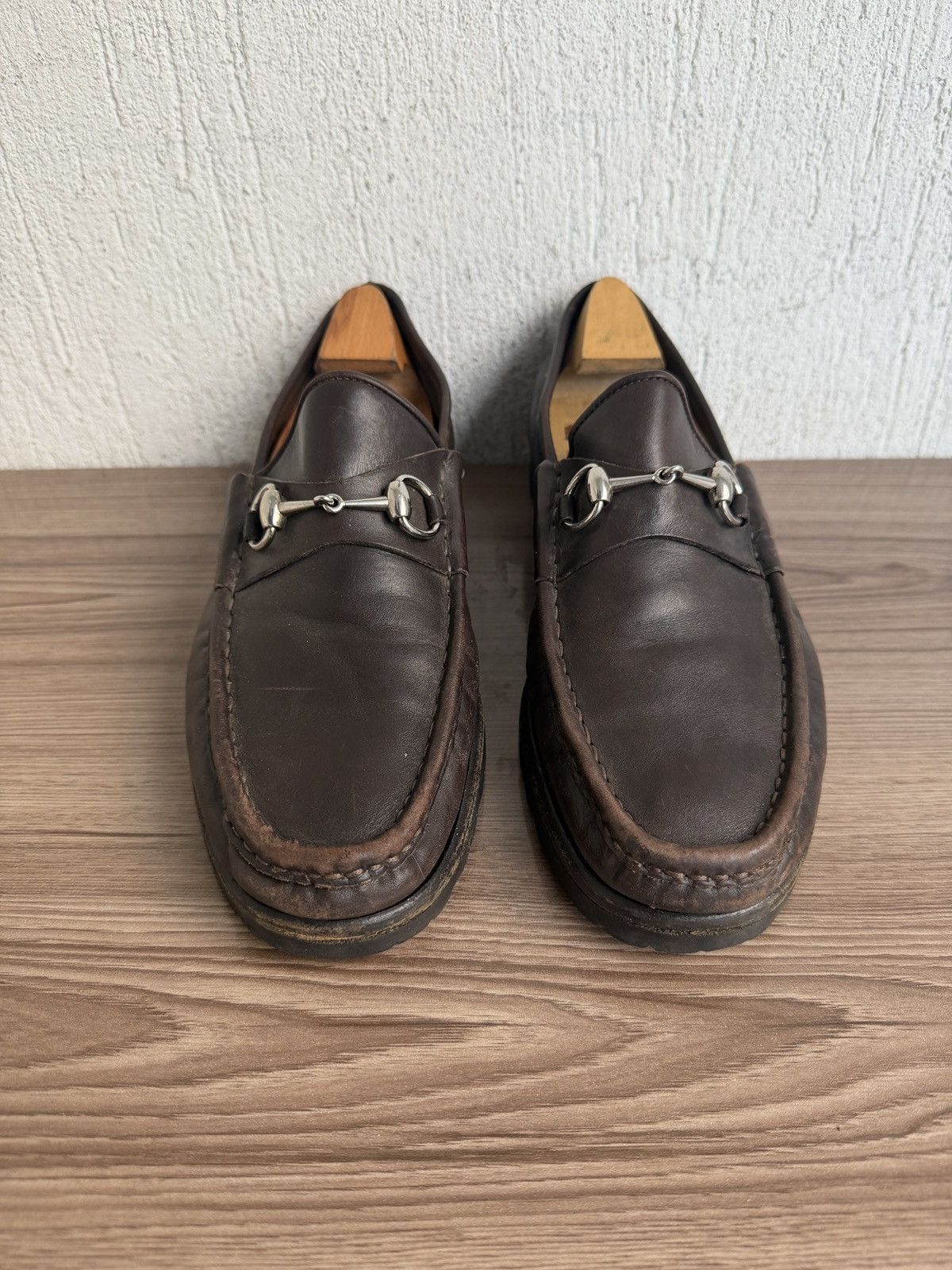 Gucci Horsebit rubber sole loafers Size US 10.5 / EU 43-44 - 7 Thumbnail