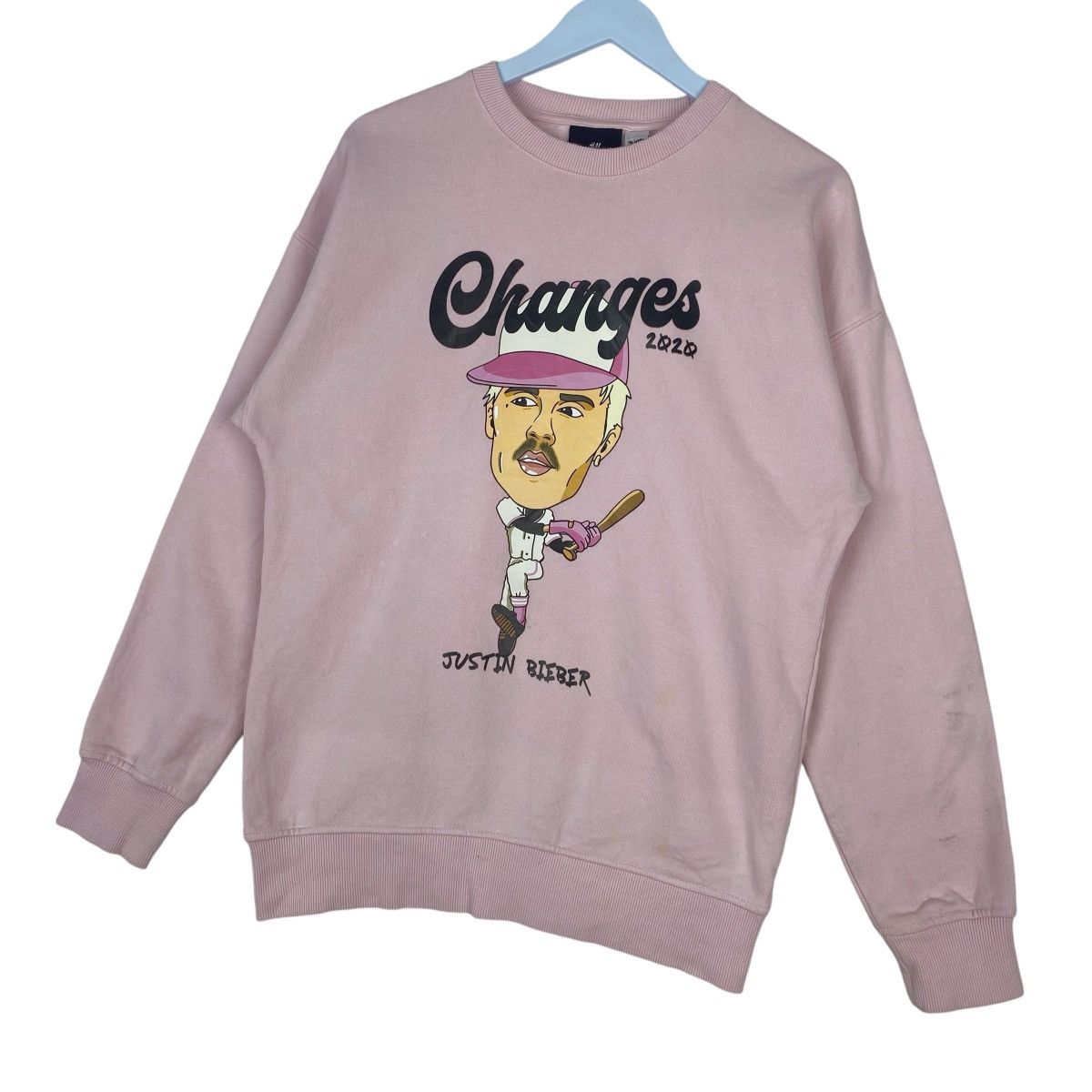 Changes × Justin Bieber Changes Justin Bieber Big Logo Sweatshirt Crewneck Pullover Size M / US 6-8 / IT 42-44 - 3 Thumbnail