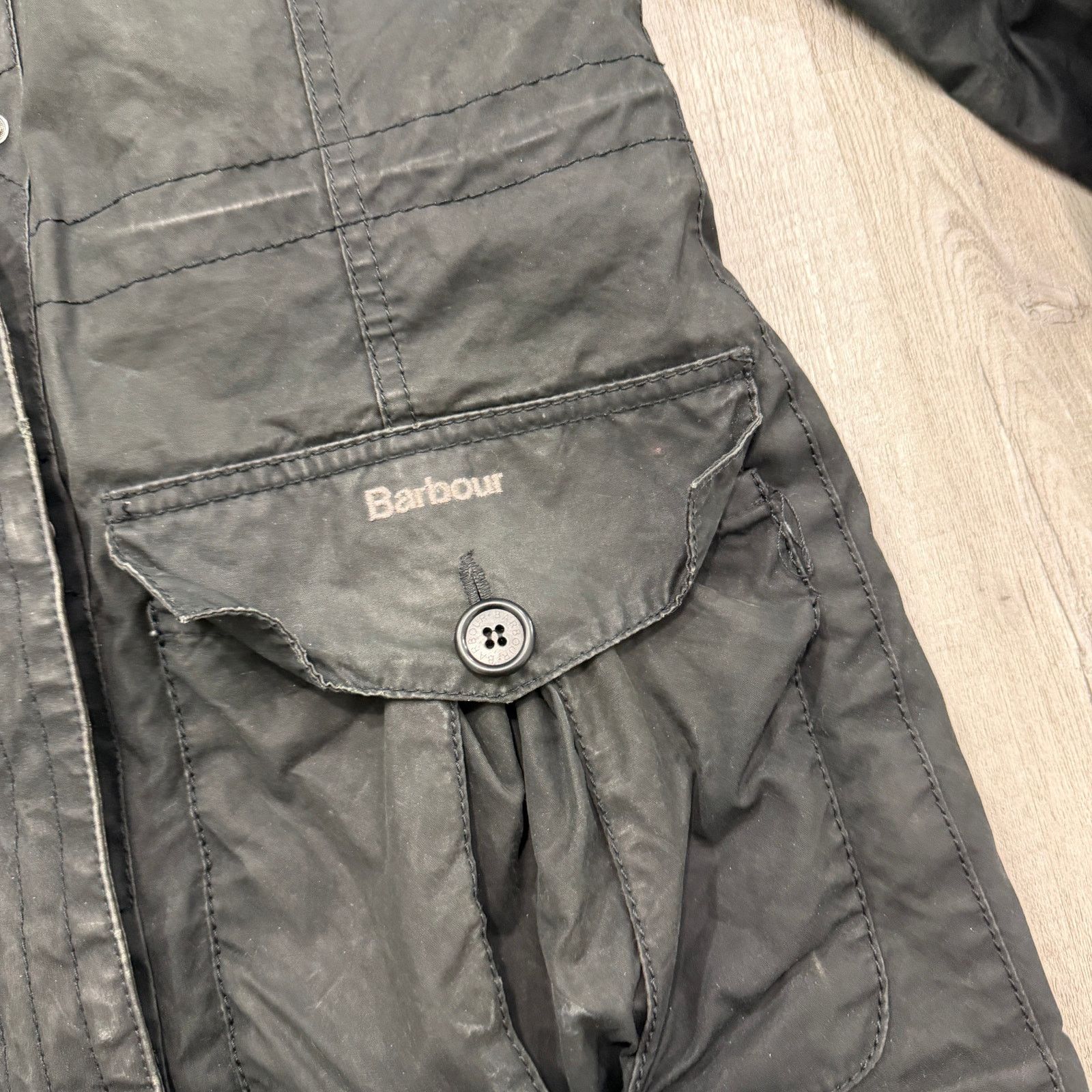 Barbour Barbour Brenin Parka Jacket Women's 8 Black Hooded Wax Size M / US 6-8 / IT 42-44 - 5 Thumbnail