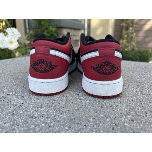 Jordan Brand Air Jordan 1 Low Bred Toe Shoes Size 6.5Y Black/Red/White Le Size US 6.5 / EU 39-40 - 6 Thumbnail