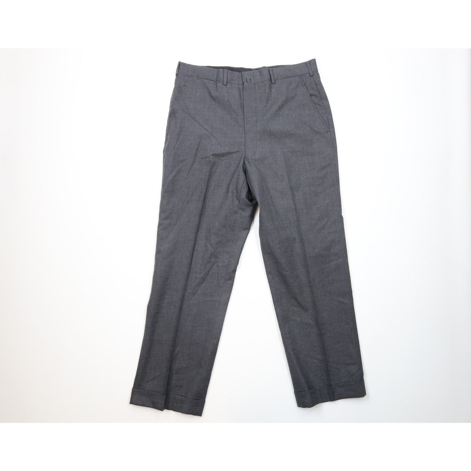 Brooks Brothers × Vintage Vintage 70s Brooks Brothers Cuffed Wool Chino Pants Size US 34 / EU 50 - 1 Thumbnail