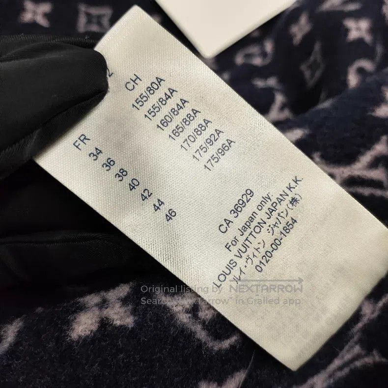 Louis Vuitton Louis Vuitton Navy blue wool coat Size S / US 4 / IT 40 - 8 Thumbnail