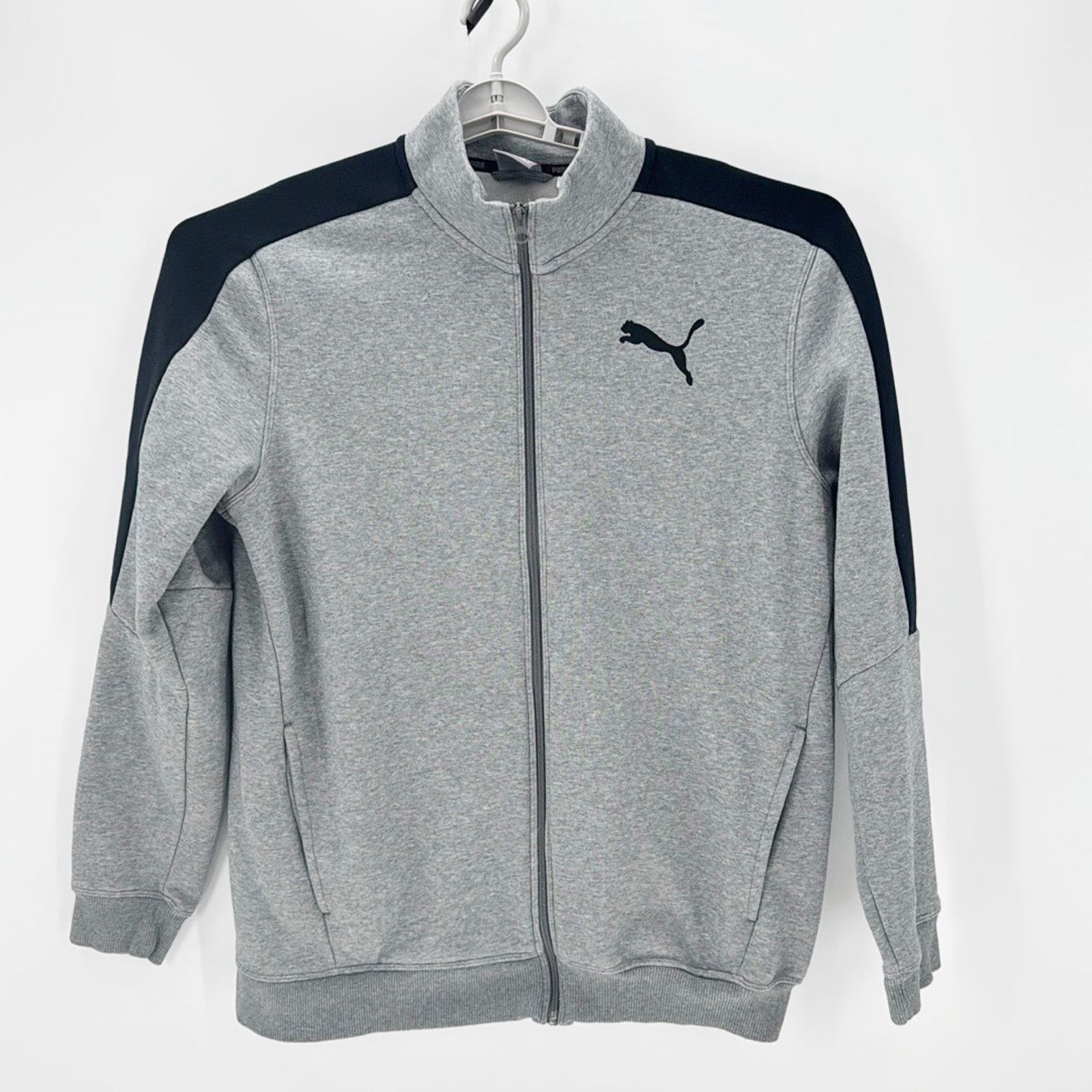 Puma Puma Men's Track Jacket Medium Gray Heather sz L athletic Size US L / EU 52-54 / 3 - 1 Thumbnail