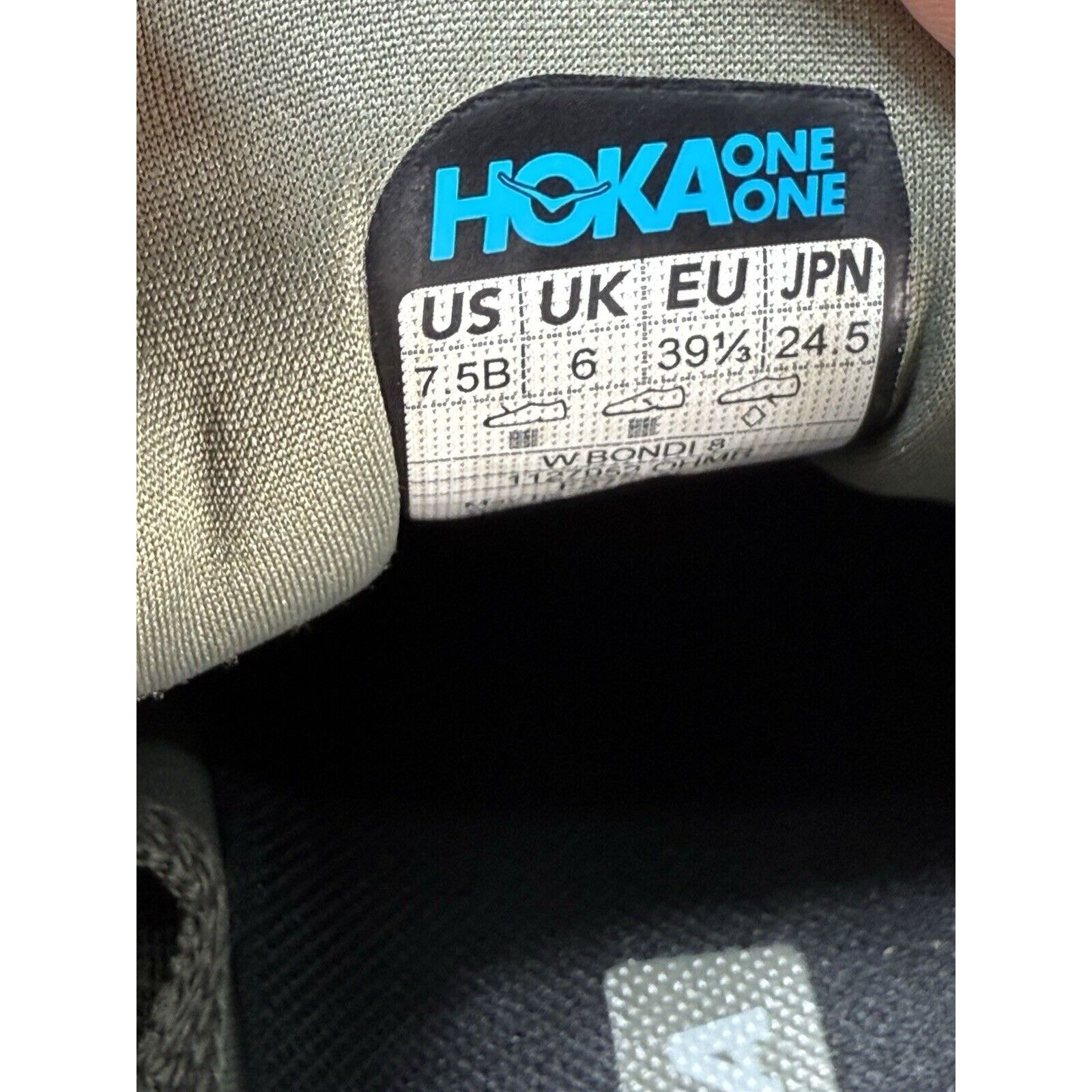 Hoka Hoka One One Bondi 8 Mens Size 7.5 Olive Haze Mercury Size US 7.5 / EU 40-41 - 9 Thumbnail