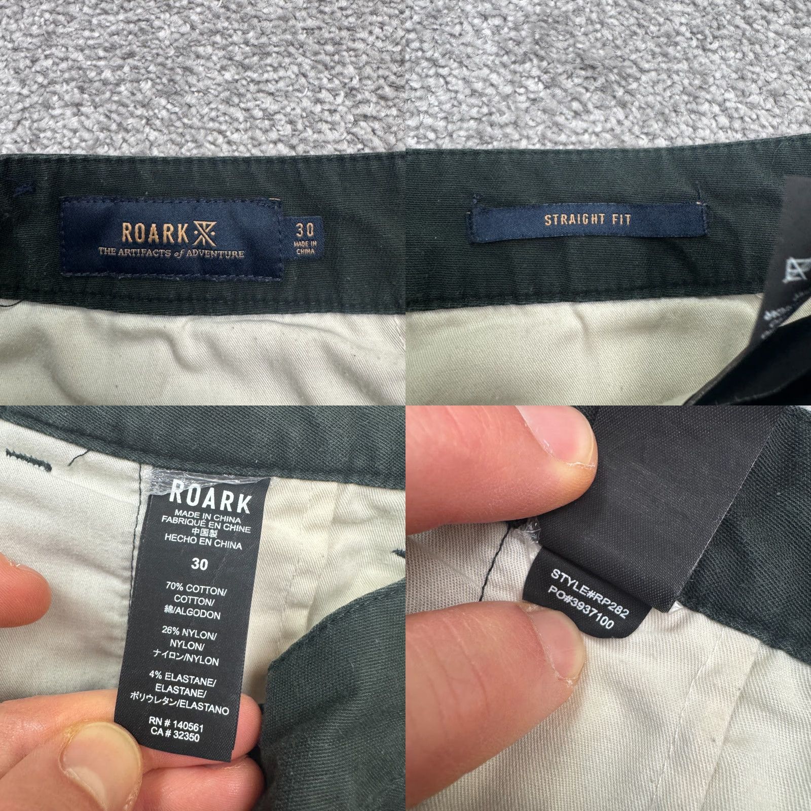 Roark Roark Porter 3.0 Chino Pants Mens 30 Green Regular Straight Flat Front Casual Workwear Preppy Classic Artifacts Of Adventure Size US 30 / EU 46 - 8 Thumbnail