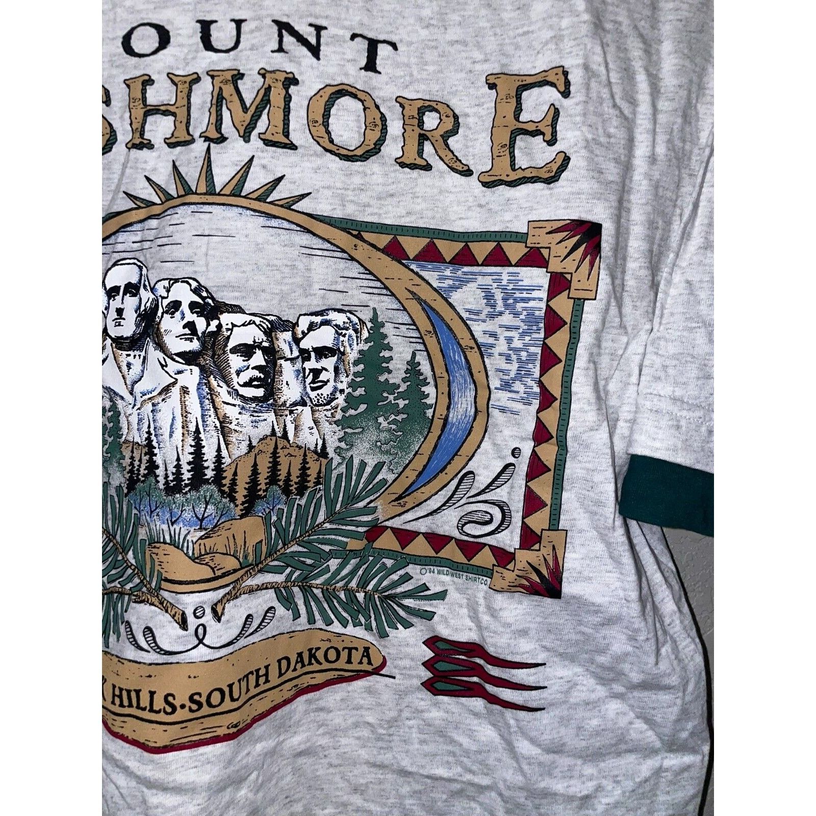 Signal Sport Vintage Yellowstone Shirt Mount Rushmore Gray Shirt Large Size US L / EU 52-54 / 3 - 13 Thumbnail