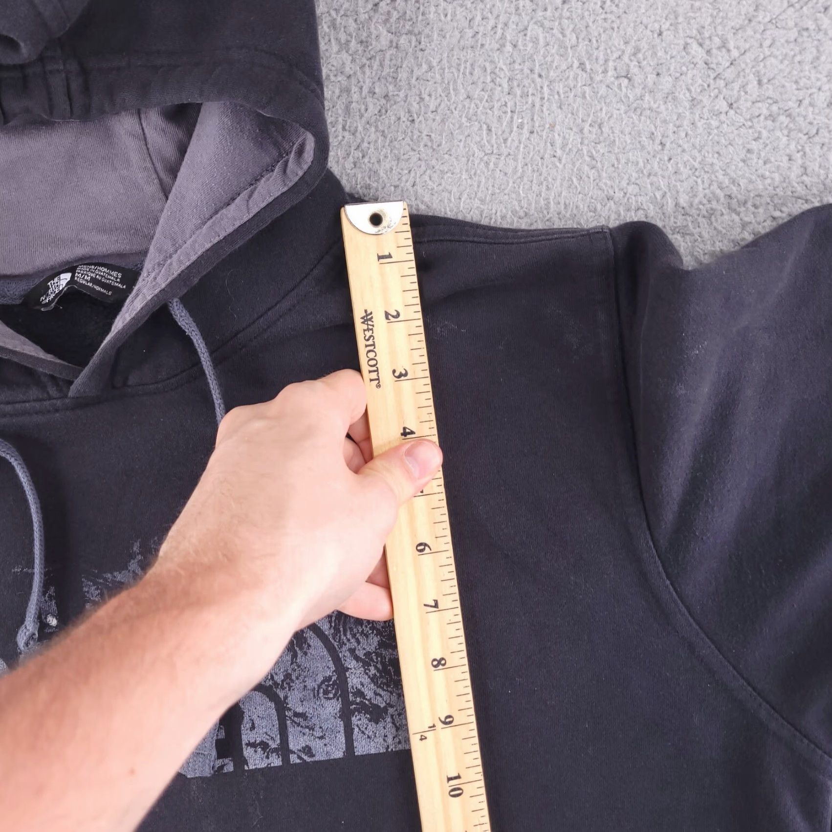 The North Face The North Face Hoodie Mens Medium Black Sweatshirt Graphic Distressed Size US M / EU 48-50 / 2 - 7 Thumbnail