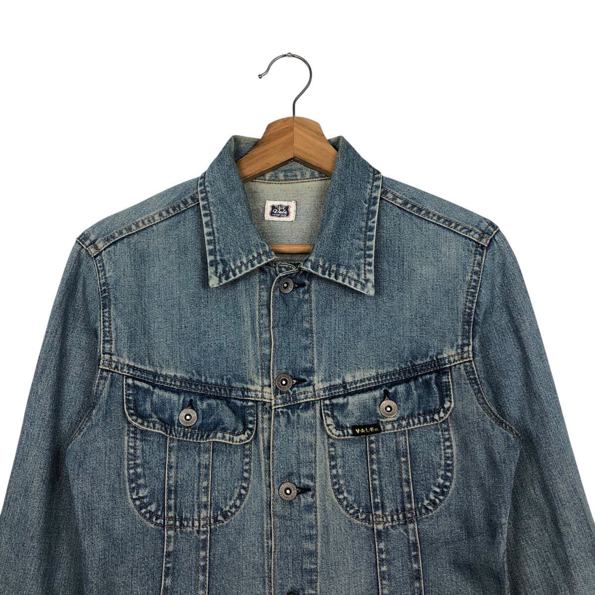 Japanese Brand 📌Cropped Biker Trucker Denim Jacket Vale Hysteric Glamour Size US L / EU 52-54 / 3 - 4 Thumbnail