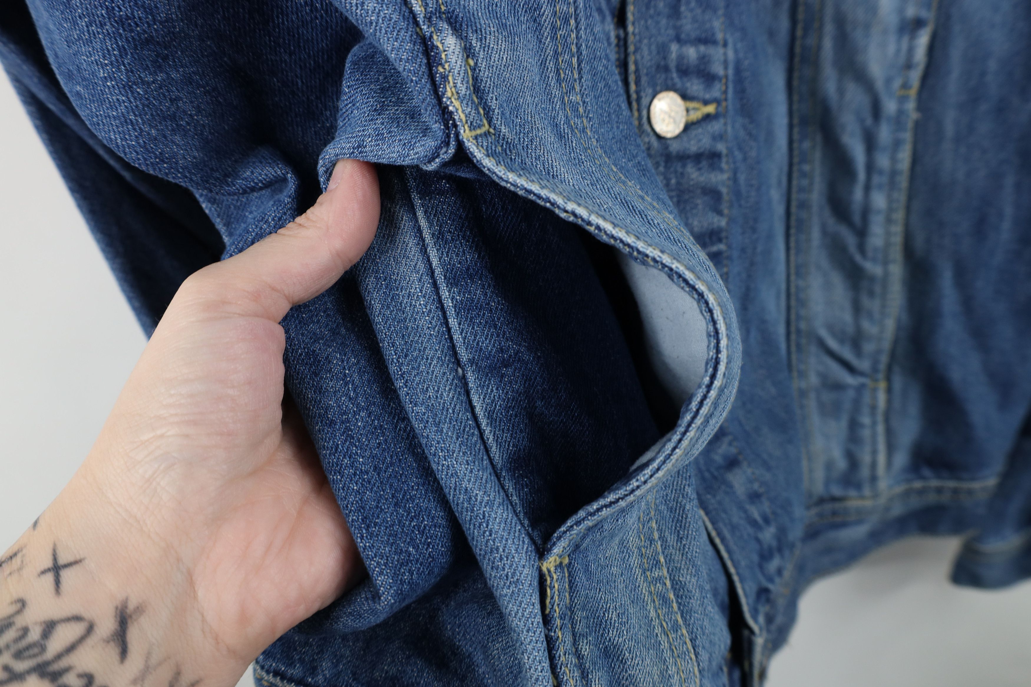 Vintage Vintage 90s Y2K Streetwear Denim Jean Trucker Jacket Blue Size US XL / EU 56 / 4 - 7 Thumbnail