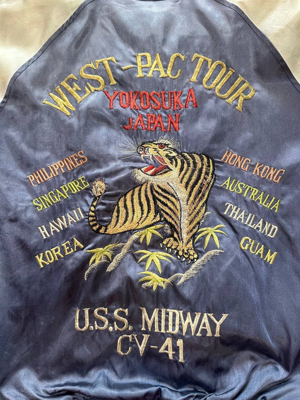 Japanese Brand × Vintage Vtg Ten Carat (West-Pac Tour) Embroidered Rayon Jacket Size US M / EU 48-50 / 2 - 18 Thumbnail