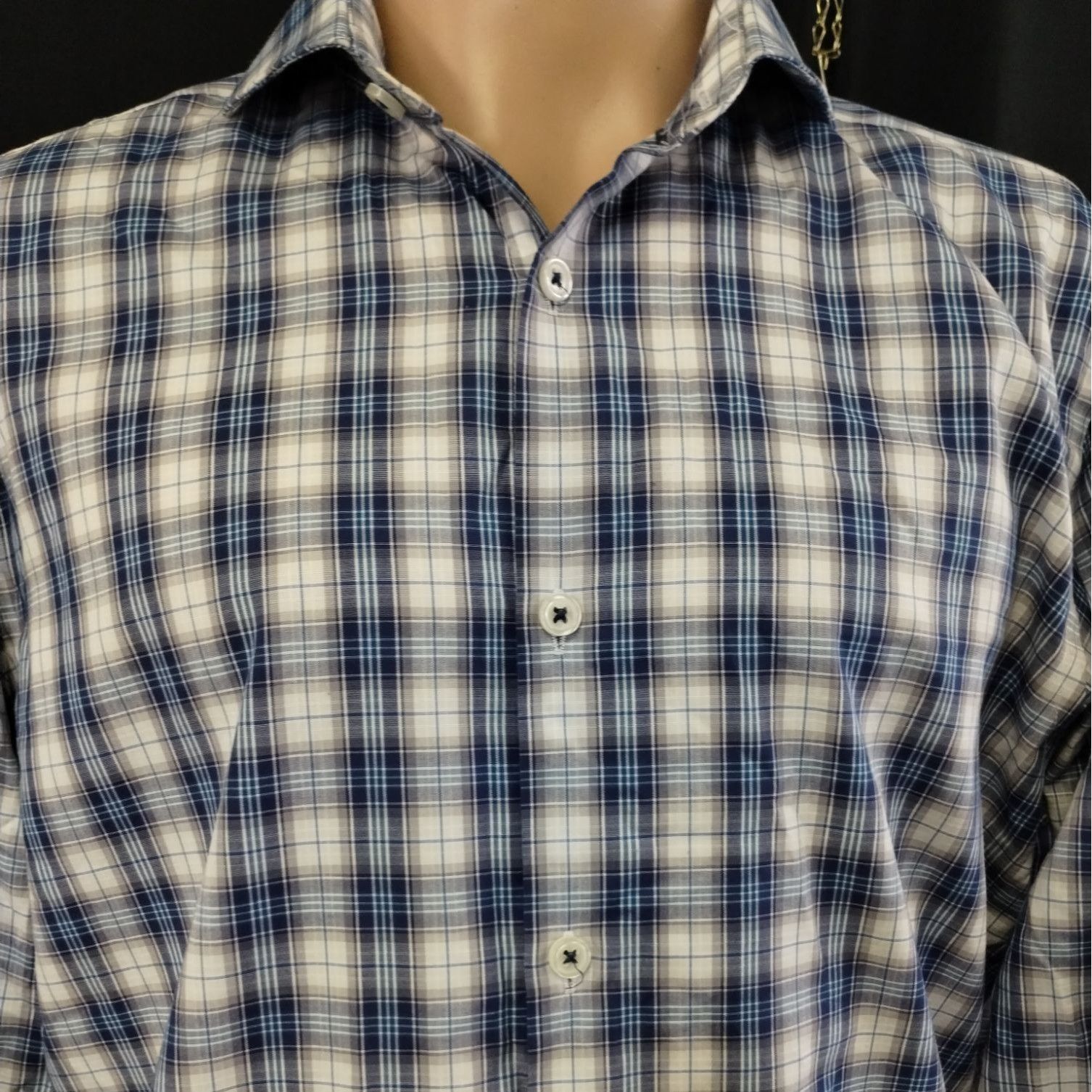 T.M. Lewin T.M Lewin Men's Multicolor Shirt/Button Up Size16/35 SKU3381 Size US L / EU 52-54 / 3 - 3 Thumbnail