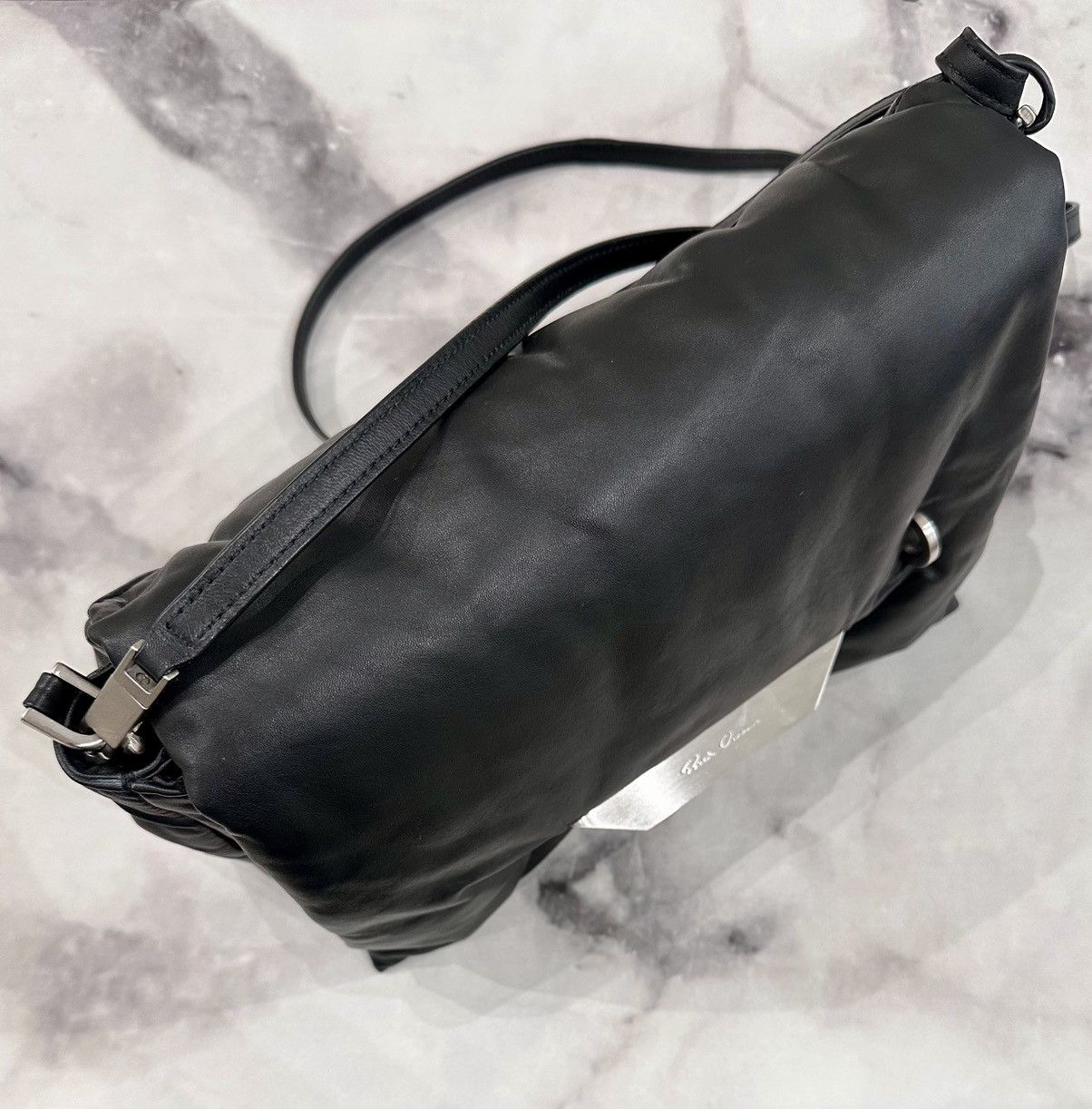 Rick Owens RICK OWENS BLACK LEATHER PILLOW GRIFFIN CROSSBODY/CLUTCH Size ONE SIZE - 2 Thumbnail