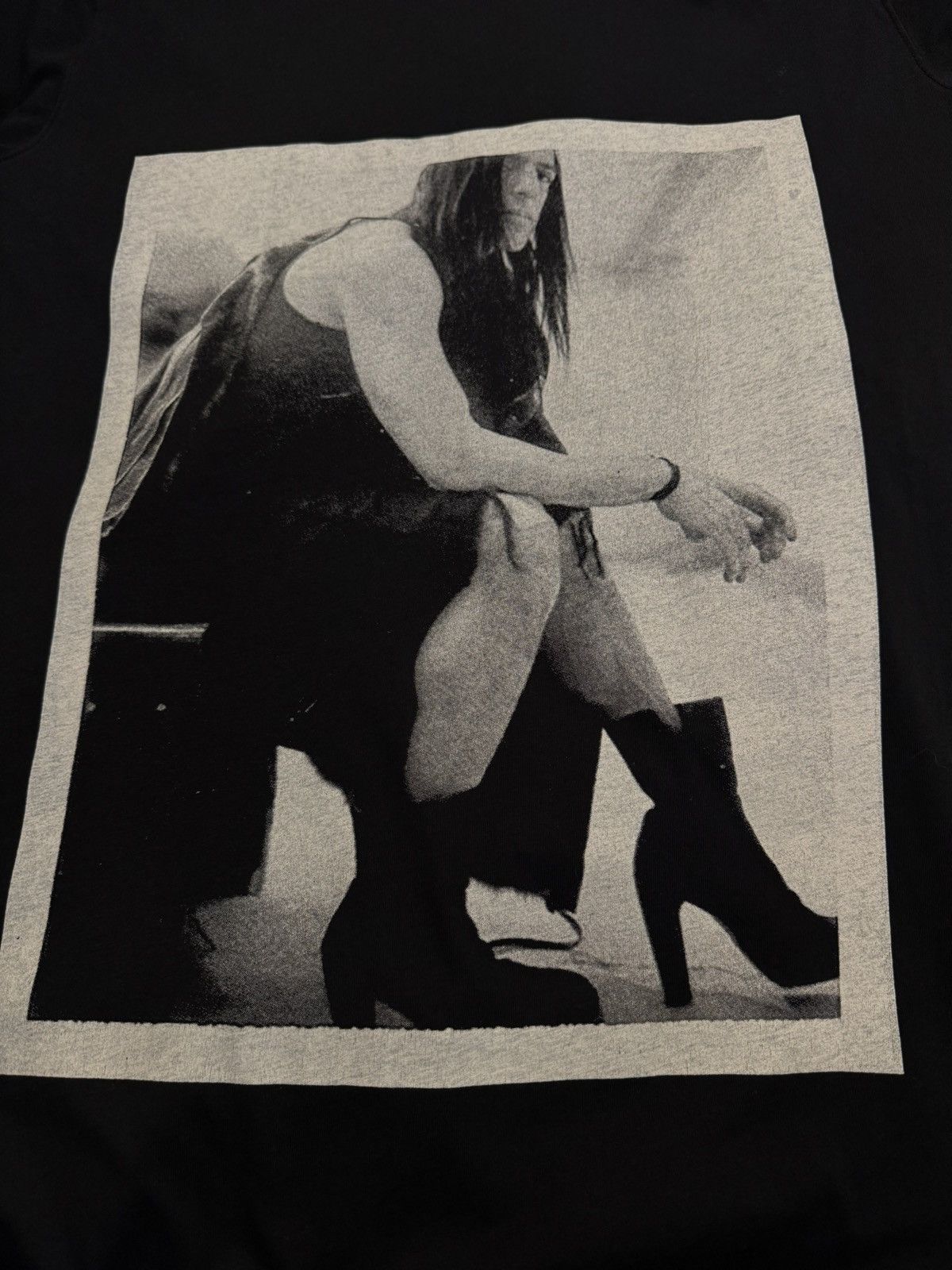 Rick Owens Drkshdw Rick Owens Drkshdw Portrait Photo Black Tee Size US XXL / EU 58 / 5 - 3 Thumbnail