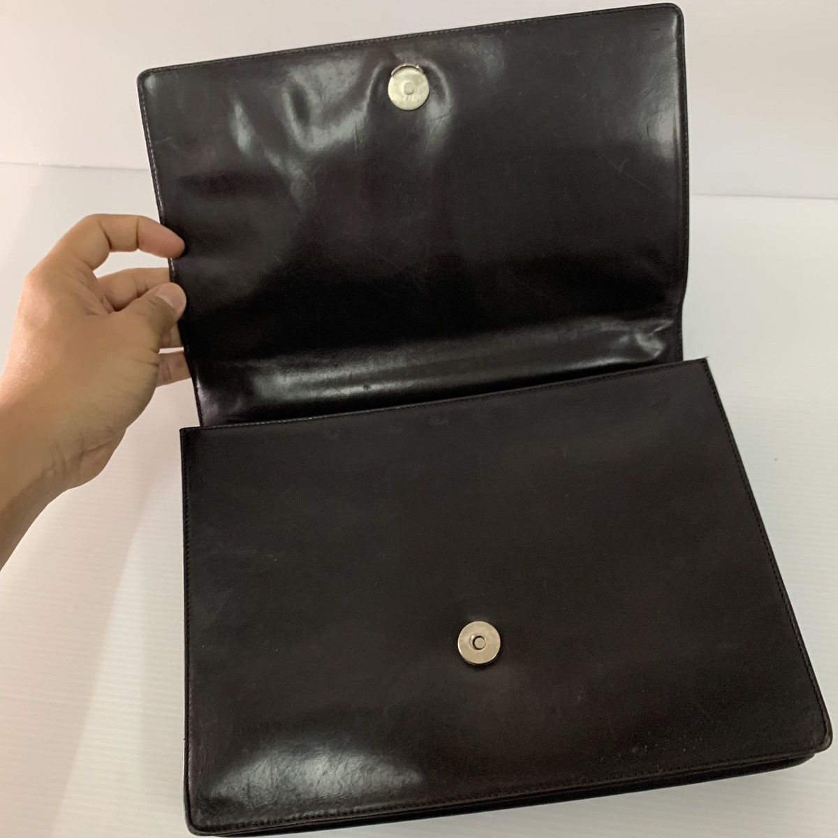 Prada Prada Leather Black Vintage Kelly Bag Size ONE SIZE - 11 Thumbnail