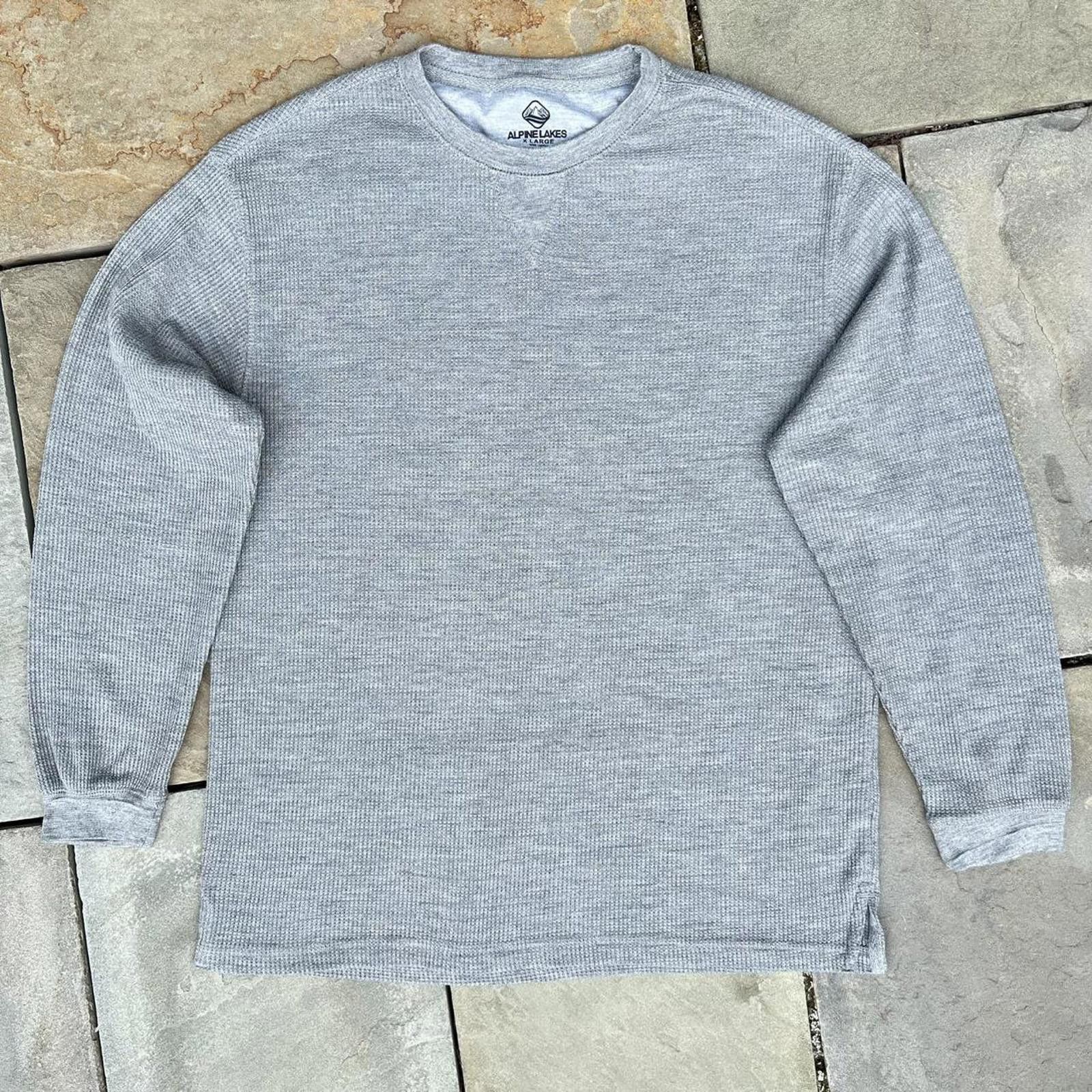 Other Grey Heather Waffle Knit Thermal Size US XL / EU 56 / 4 - 1 Thumbnail
