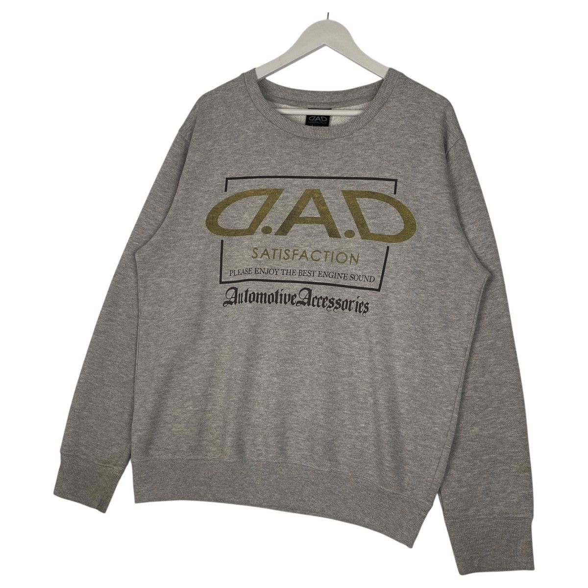 Designer × Vintage Vintage D.A.D Satisfaction Big Crewneck Sweatshirt Gray Size US L / EU 52-54 / 3 - 2 Thumbnail