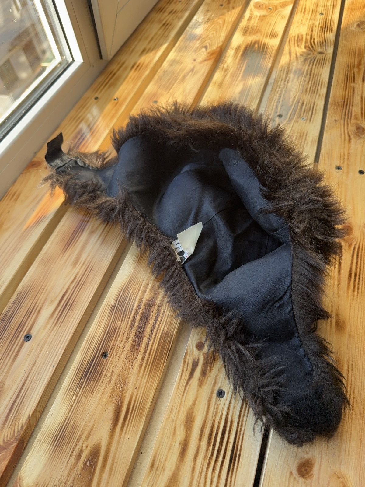 Le Grande Bleu (L.G.B.) Vntg LGB Japanese 90s Marodil Fur Ushanka Hood Trapper hat Size ONE SIZE - 7 Thumbnail